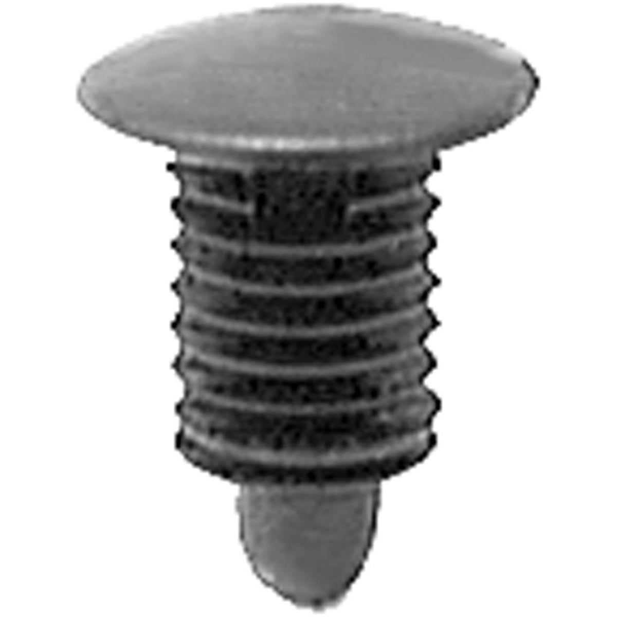AVC14921 10 mm Bottom Head Single Head Weather Strip Retainer, Nylon - Black