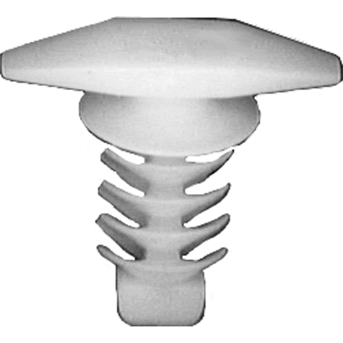AVC19678 Ford Weather Strip Retainer, White - Nylon