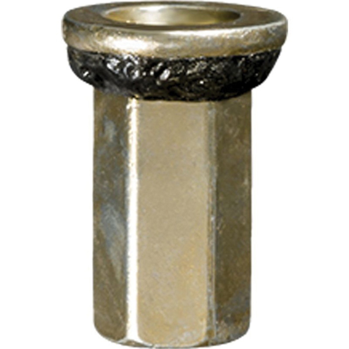 AVC20415 Tailgate & General Purpose Specialty Nutsert - M6 x 1 mm Screw x 12 mm Dia. Head - Metal - Zinc & Yellow