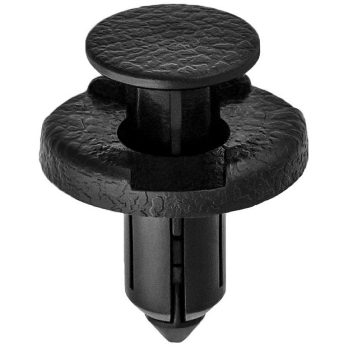 AVC20953 20 mm Head Push-Type with Drive Pin Front Bumper & Radiator Support Retainer, Nylon - Black
