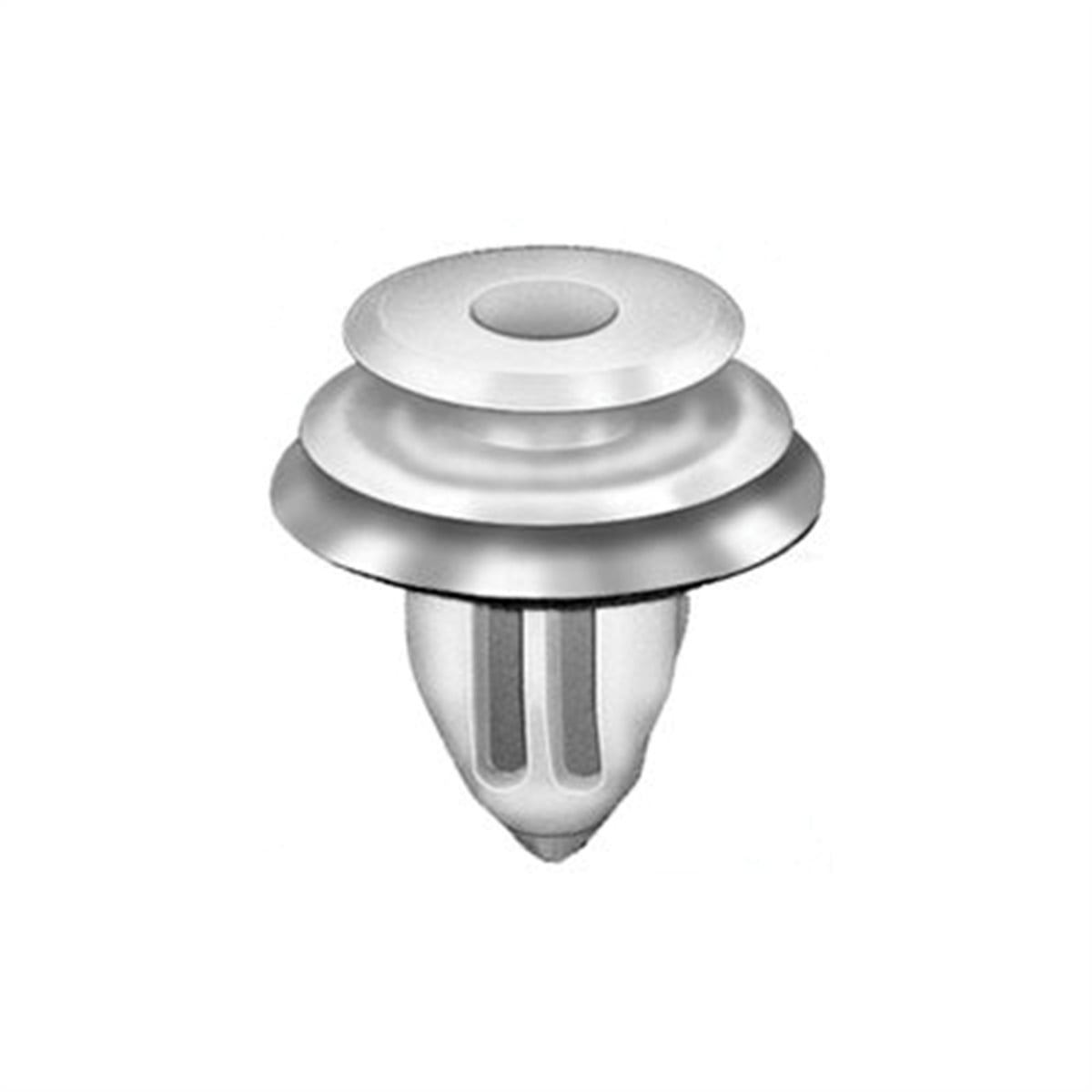 AVC21102 Triple Head Type-10 Door Trim Panel Retainer, Nylon - White