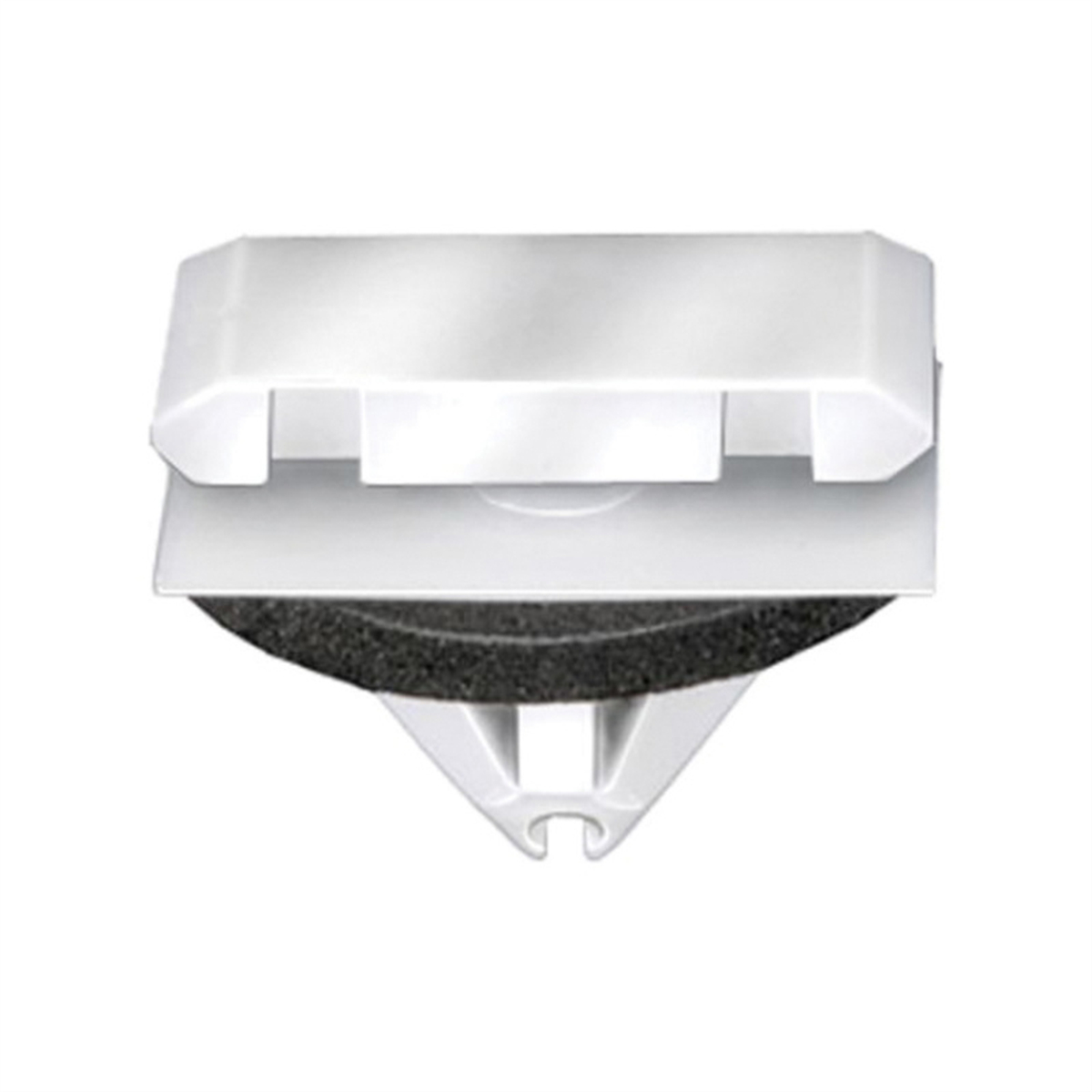 AVC21242 Rocker Panel Molding Clip - 12 x 20 mm Top & Bottom Head x 11 mm Stem x 9 mm Hole - Nylon - White