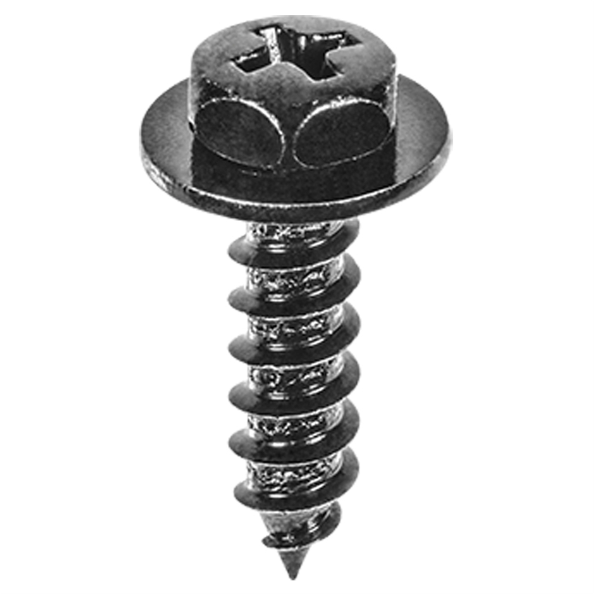 Toyota/Lexus Hex Head Sems, M5.2-2.0 x 20mm, Black E-Coat, 8mm Hex, 25PK
