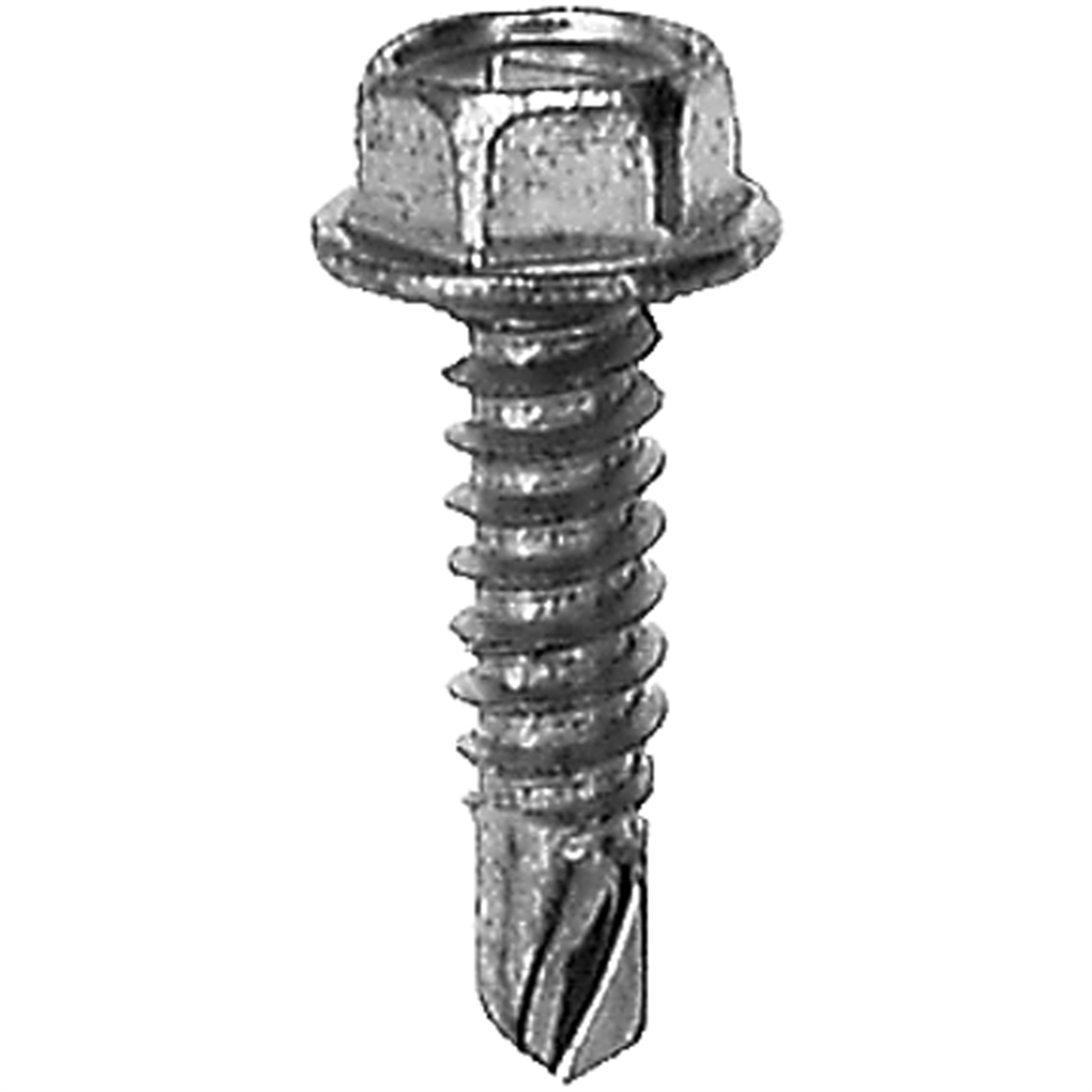 Indented Hex Washer Head Screws - Zinc - 1in. - Pack of 100 - Durable Design
