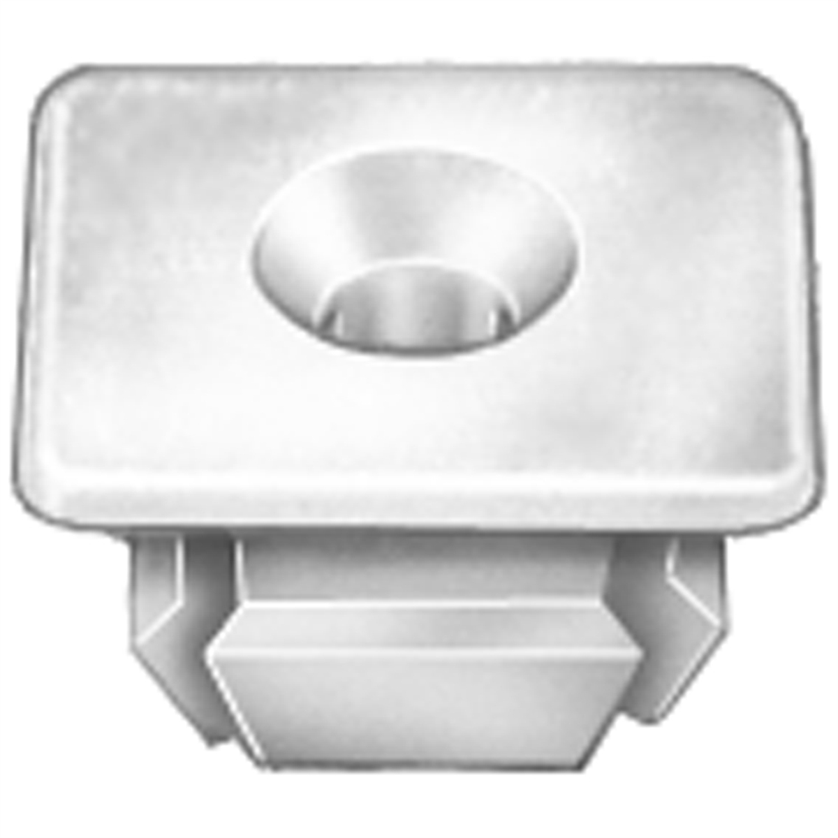 Nylon Grille Nut - 0.5 in. Head - Compatible with No.8/No.10 Screws - Durable Design