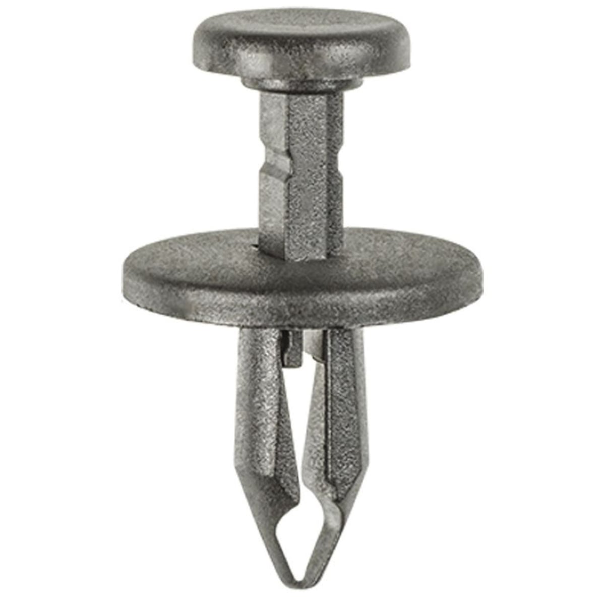 AVC20458 17 Dia. Head x 20 Stem mm Push-Type with Closed End Side Radiator Shield Retainer, Nylon & Black