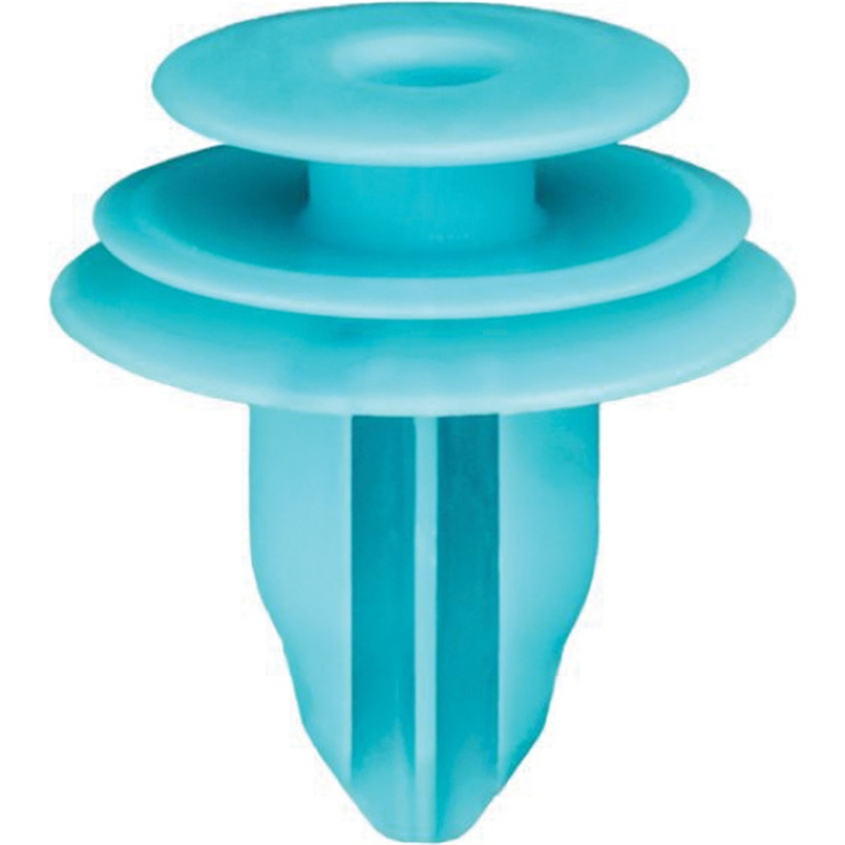 AVC20633 13 Top x 18 Bottom mm Triple Head Type 10 Trim Panel Retainer, Nylon & Turquoise