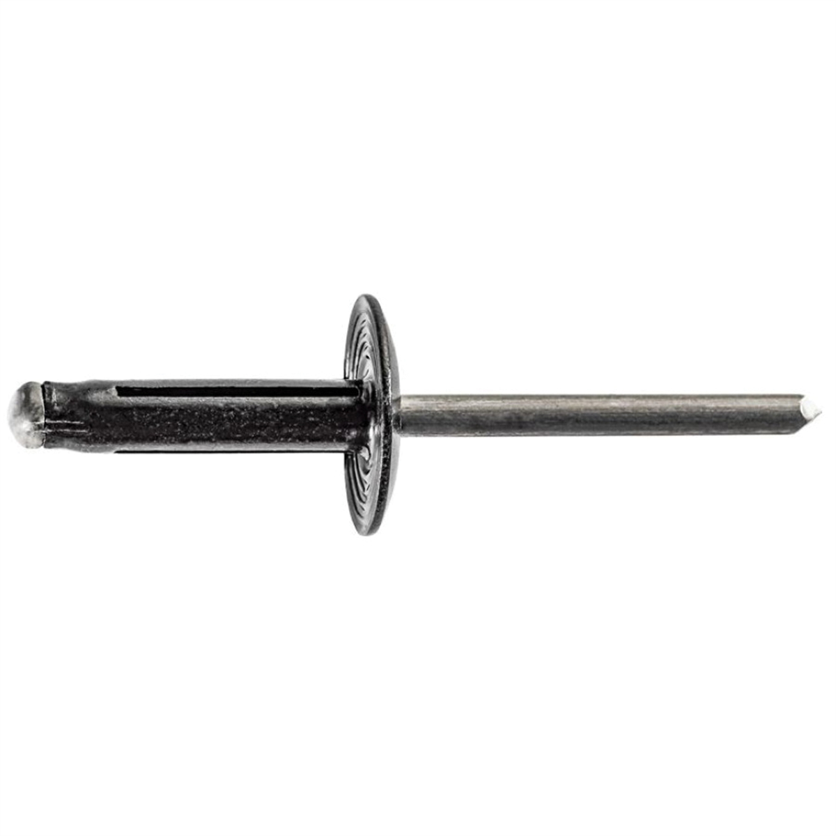 AVCAP20741 Split-Type Rivet - 0.18 in. Dia. x 0.04 To 0.35 in. Grip Range - Aluminum Rivet & Mandrel - Black