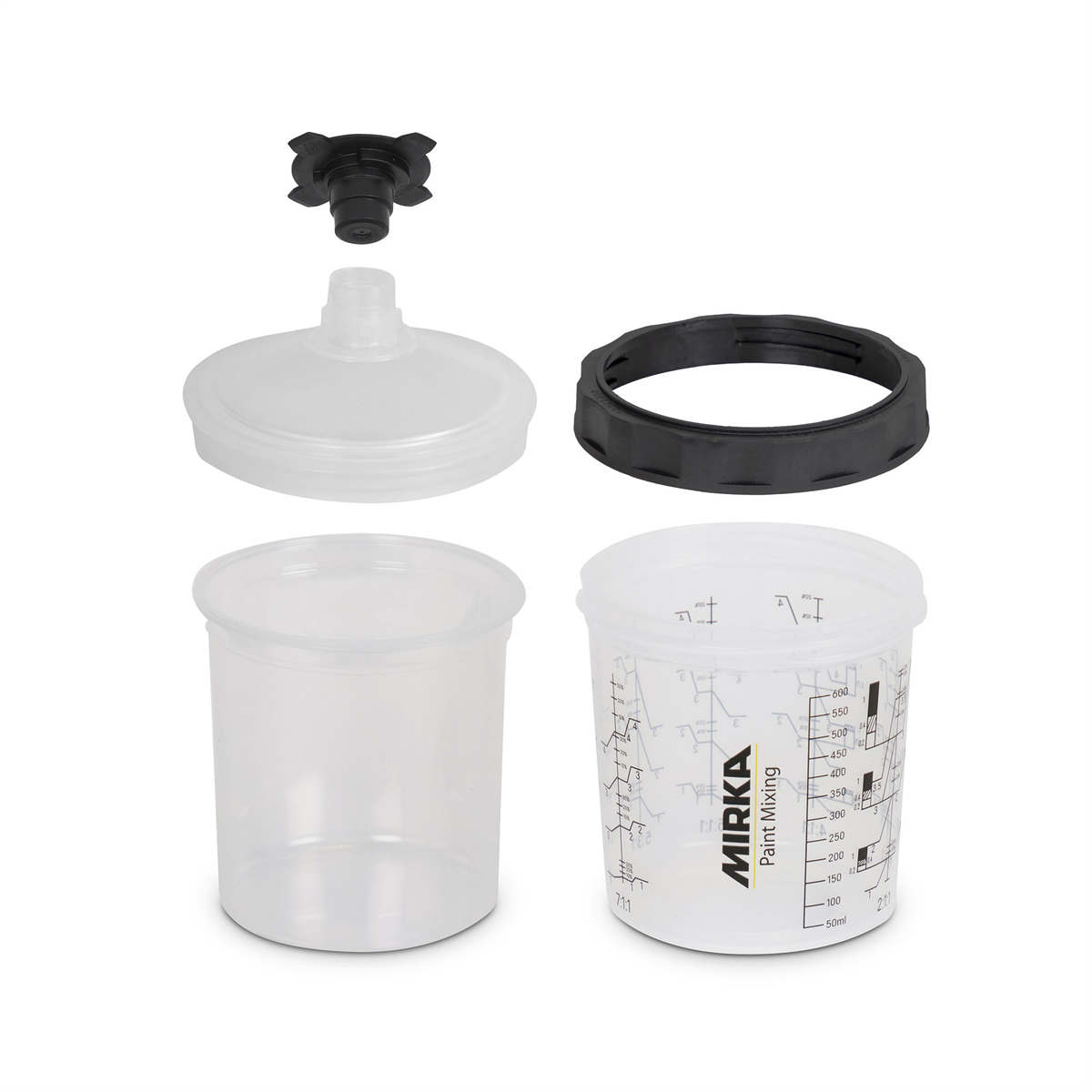 Mirka Abrasives MRK9190172400 Paint Cup System 400 ml - Filter Lid - Pack of 50