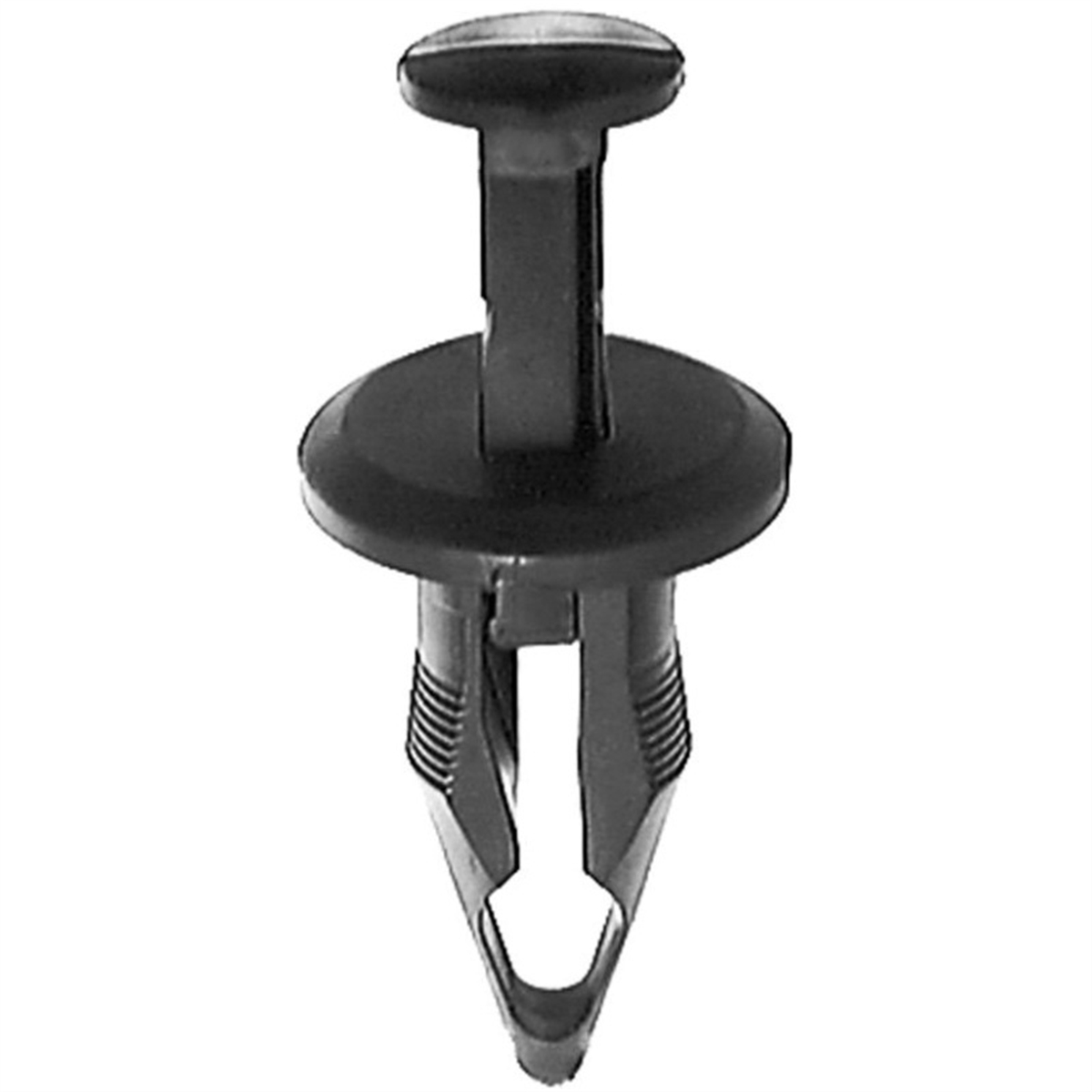 AVC20359 18 mm Dia. Head x 26 mm Stem Push-Type with Closed End Type 6 Bumper Cover Retainer, Nylon - Black