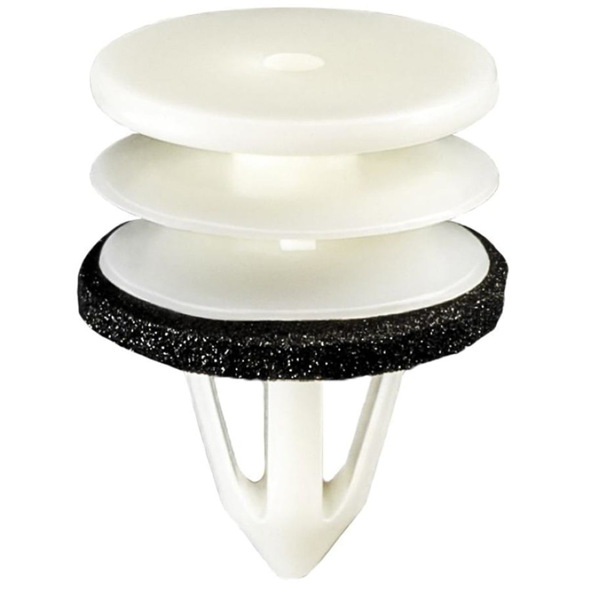AVC20616 Triple Head Door Panel Retainer with Sealer, Nylon - White