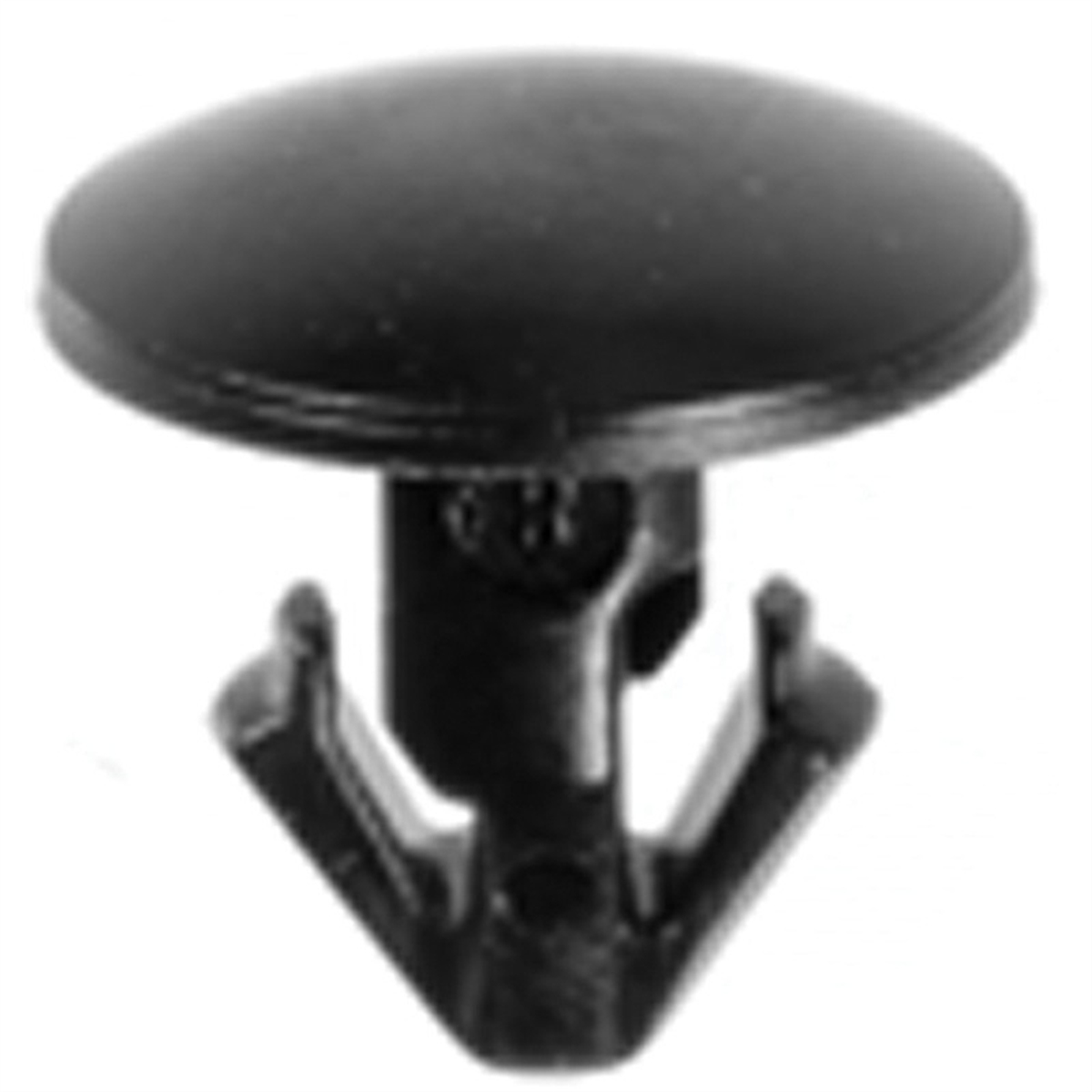 AVC21588 8 mm Dia. Bottom Head Single Head Type 4 Weather Strip Retainer, Nylon - Black