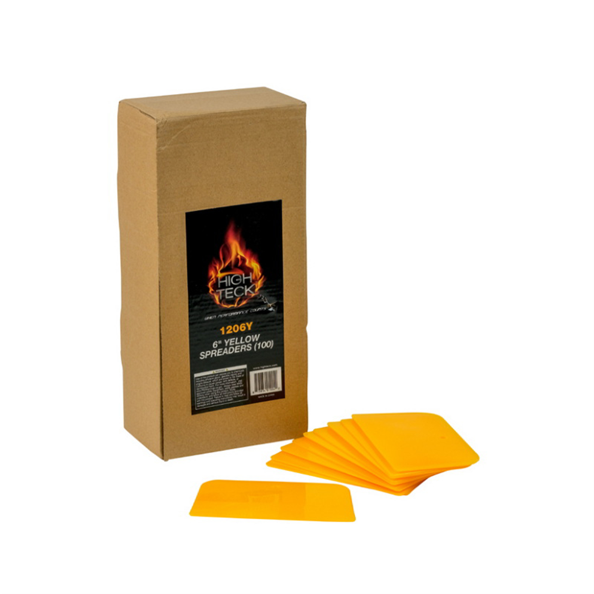 Picture of High Teck HIT1206Y 6 in. Tapered Edge Spreader - Plastic - Yellow