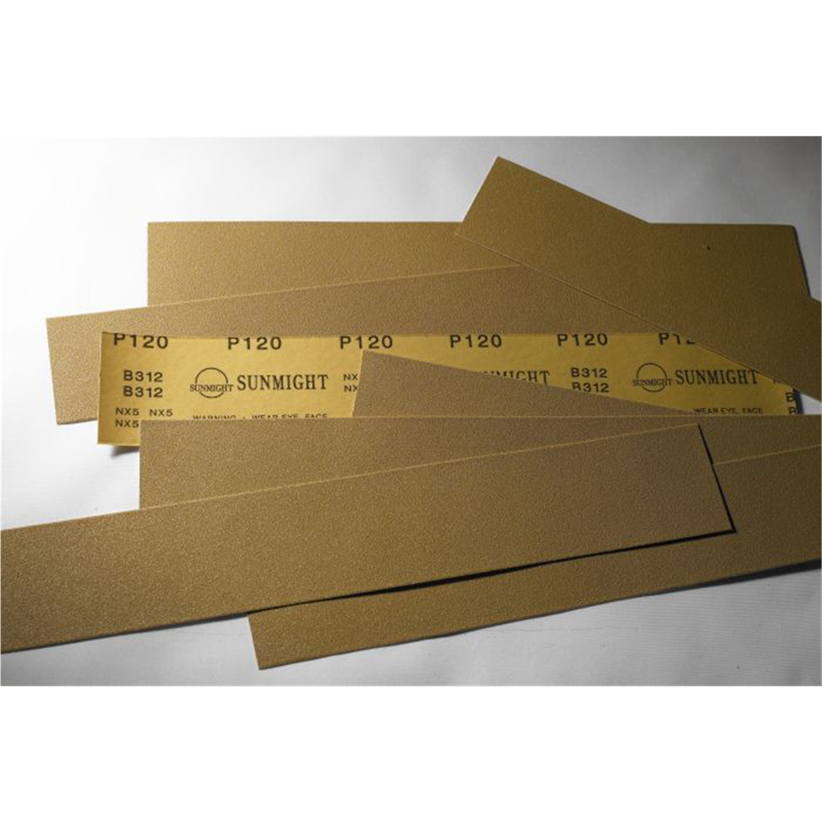 SUA05208 2.75 x 16.5 in. Gold Open Coated File Sheet, P120 Grit, PSA Attachment