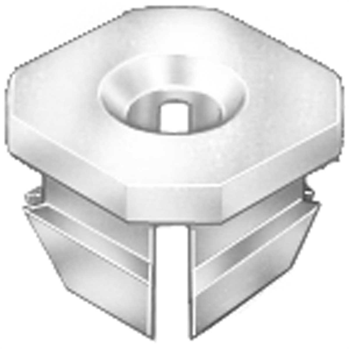 AVCAP13450 Pak Nylon Nuts - No.8 Screw Size