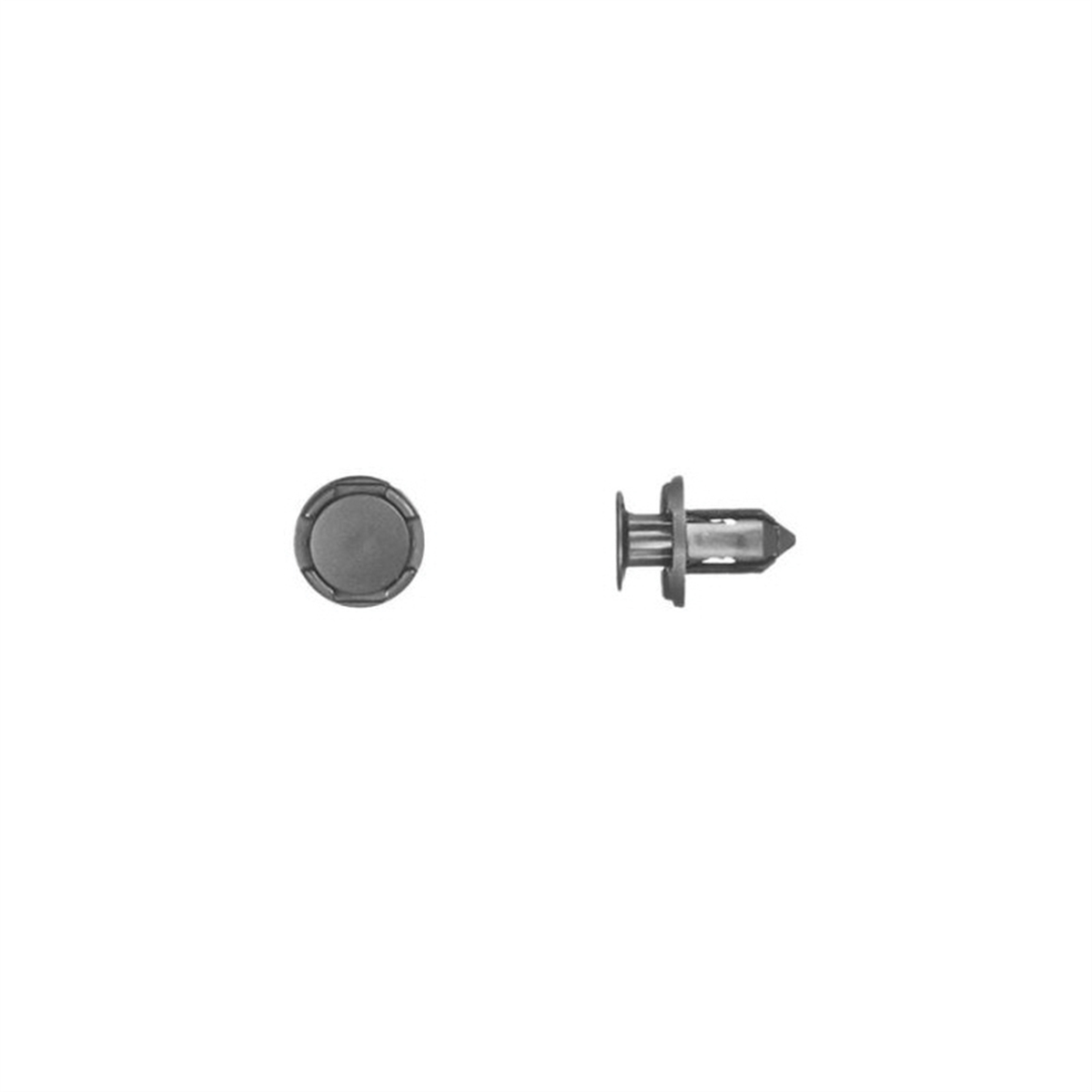 DCO9943MT 13 mm Stem x 0.35 in. Hole Push-Type Retainer, Nylon - Black