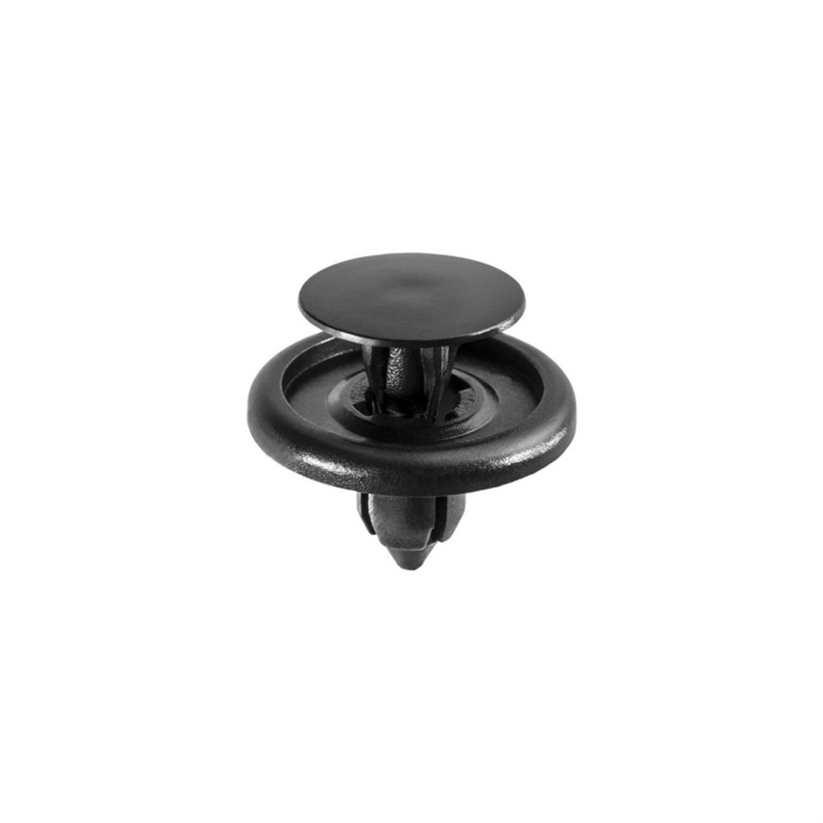 AVC18888 20 mm Dia. Head x 8 mm Stem Push-Type with Drive Pin Front Fender Liner Retainer, Nylon & Black