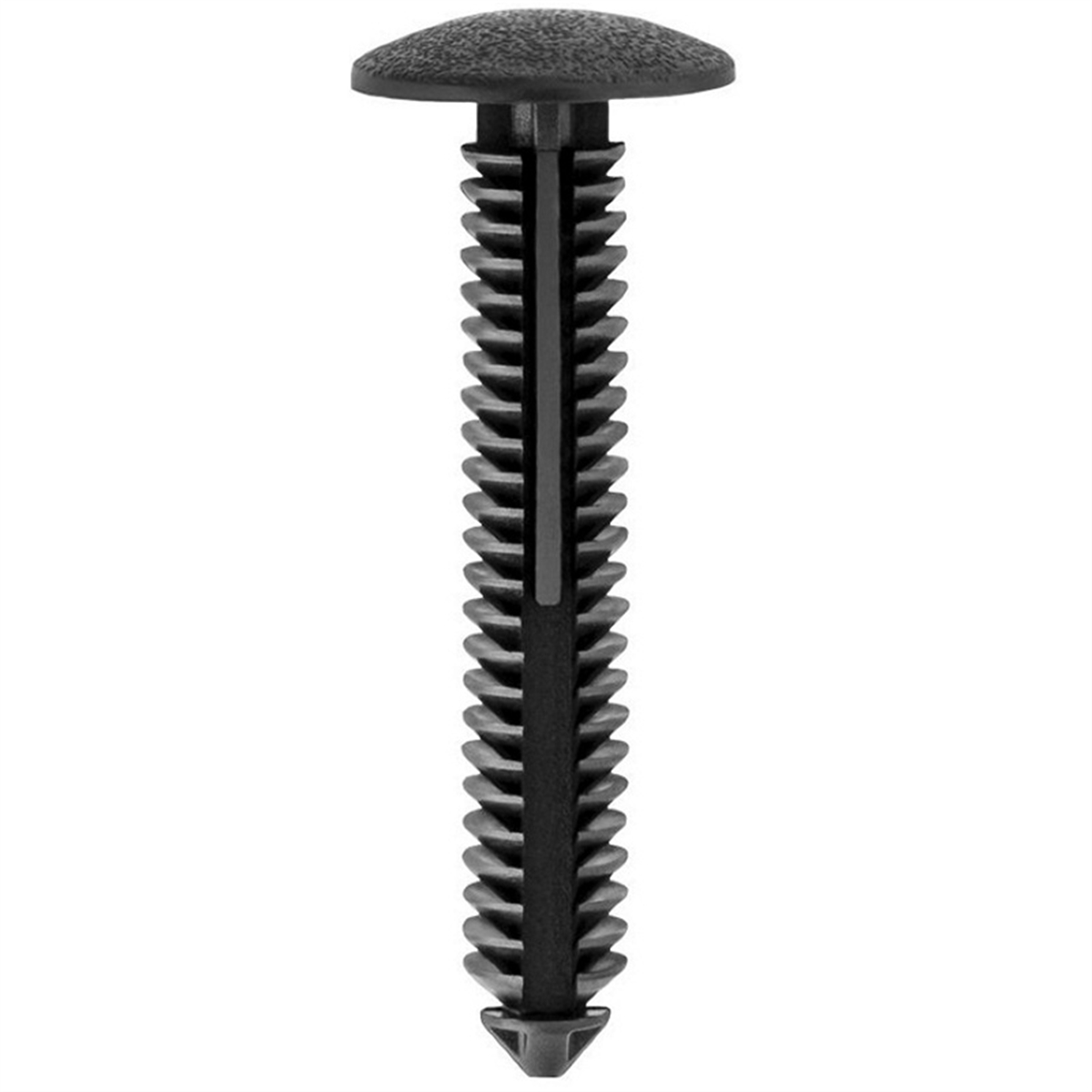 AVC20192 0.68 in. Dia. Bottom Head x 0.31 in. Dia. Stem Single Head Type 1 Mud Flap Retainer, Nylon & Black