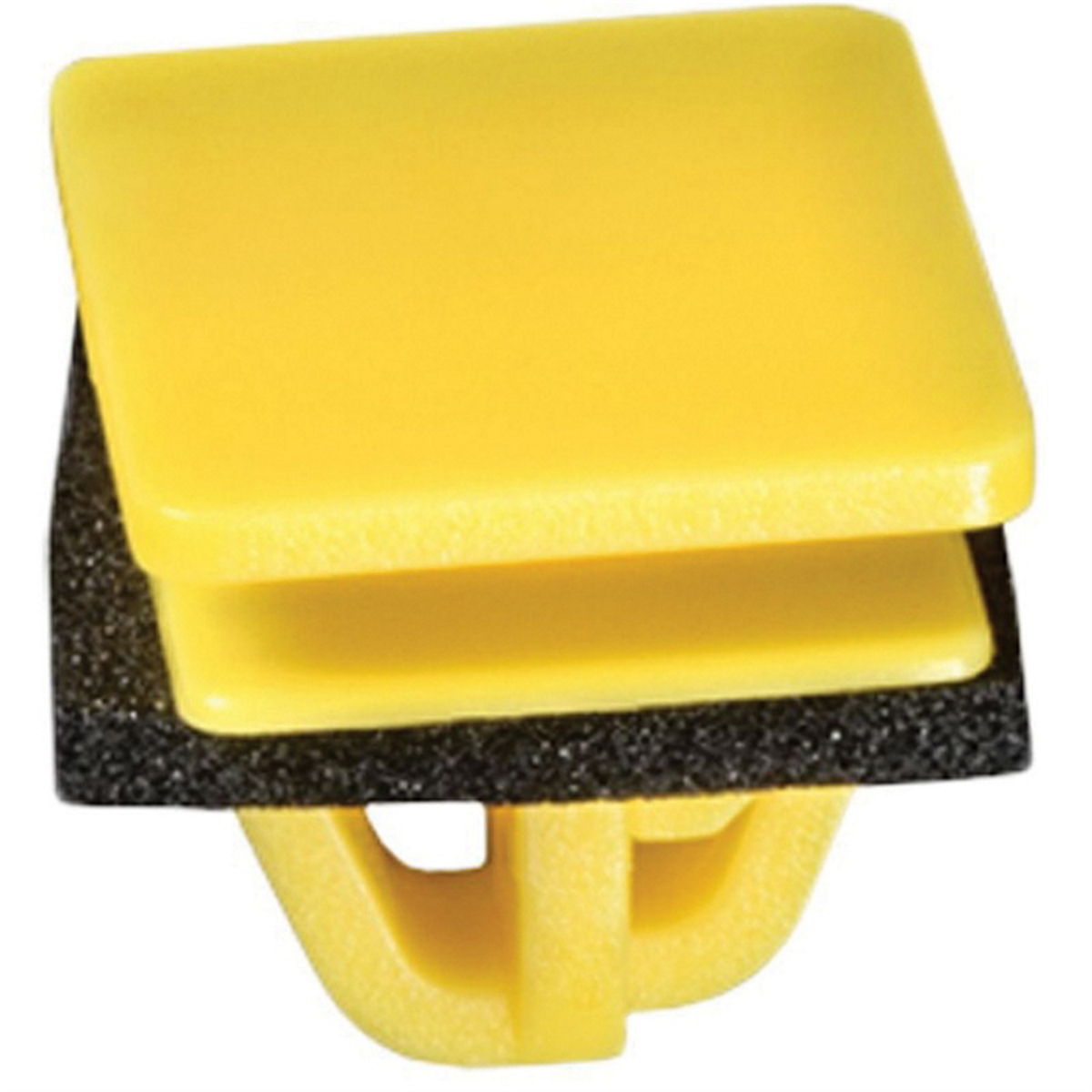 AVC20568 Rocker Panel Clip - 16 x 20 mm Top x 14 x 18 mm Bottom Head x 10 mm Stem - Nylon - Yellow