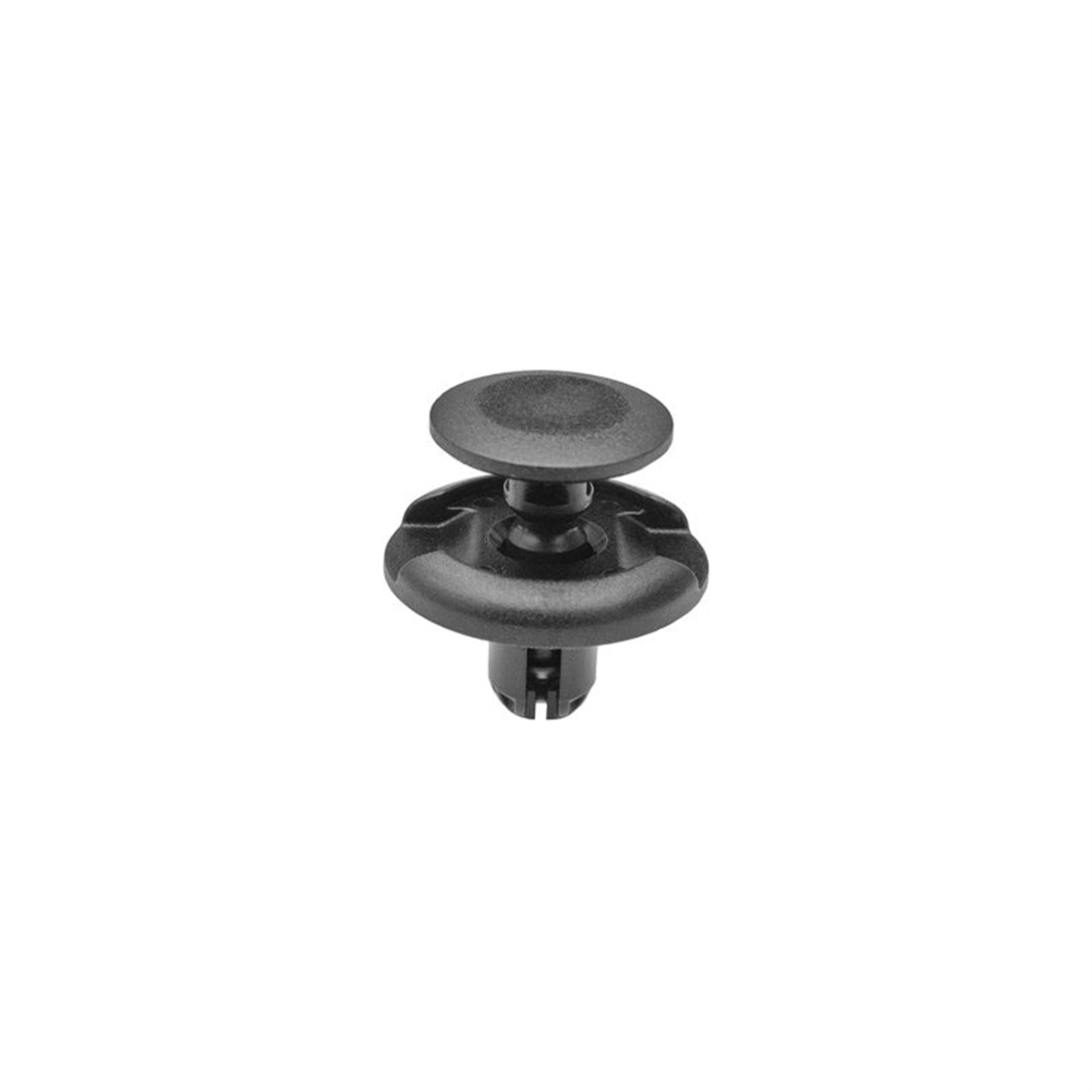 AVC20908 20 mm Dia. Head x 10 mm Stem Push-Type with Drive Pin Fender Splash Shield Retainer, Nylon & Black