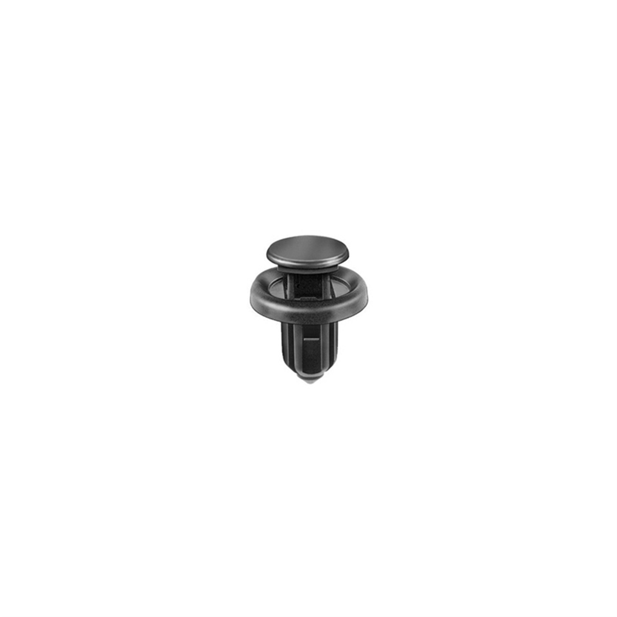 AVCAP20986 20 mm Dia. Head x 13 mm Stem Push-Type with Drive Pin Type 4 Front Bumper Retainer, Nylon, Black