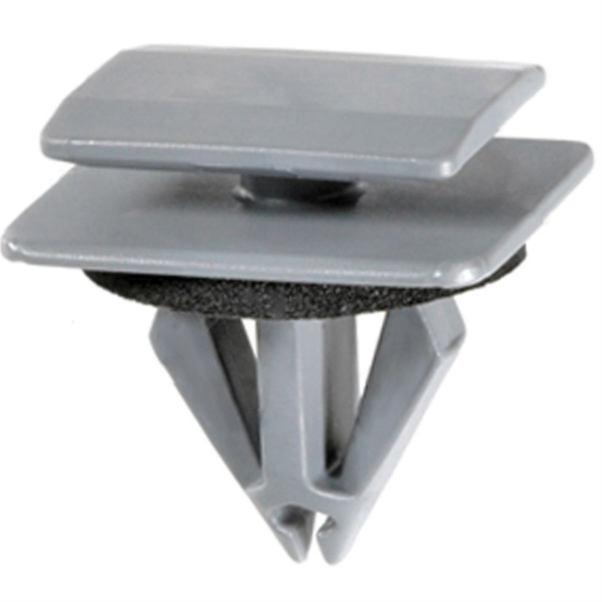 AVC21522 Fender & Rocker Molding Clip - 14 x 18 mm Top x 18 x 21 mm Bottom Head - Nylon - Gray