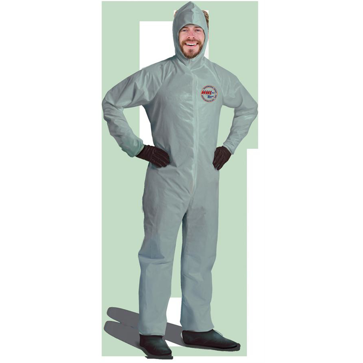 SUI6122099M HHL All Purpose Coverall, Gray - Medium