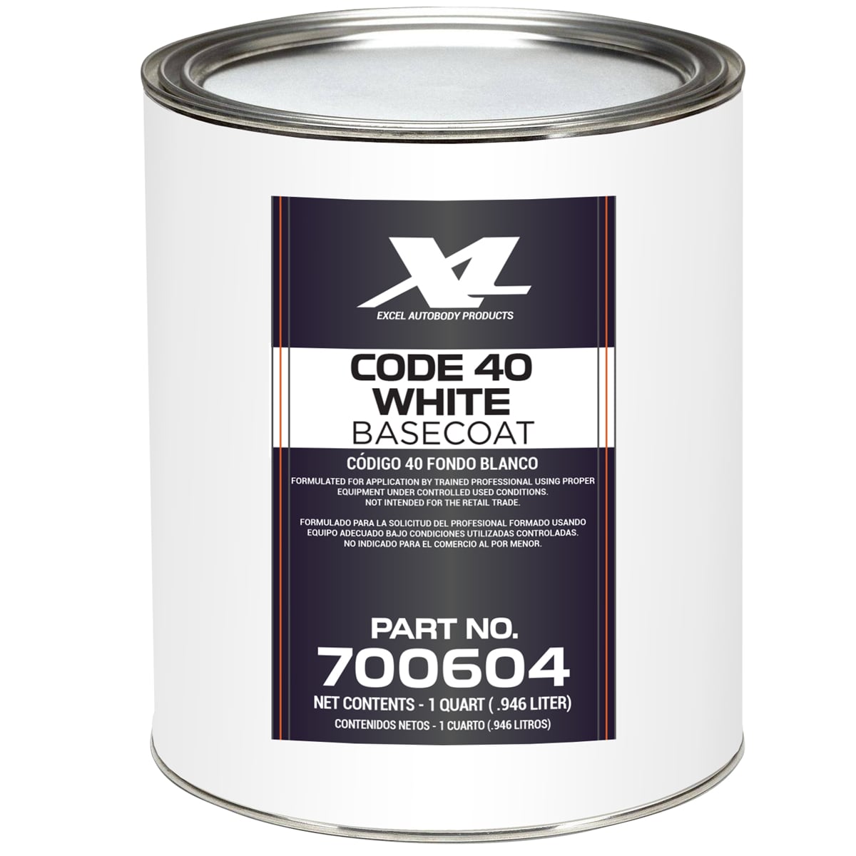 XLB700604 B-C qt. Code 40 Basecoat Primer - White