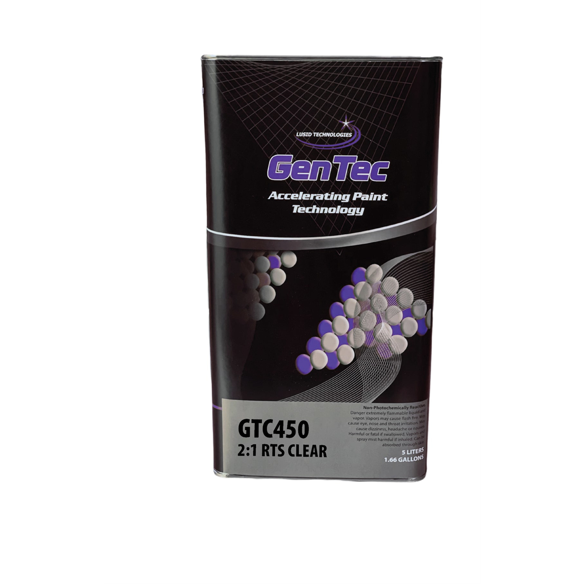 GTCGTC4505L 5 Liter Premium Overall Clear Coat, 2-1 Mixing