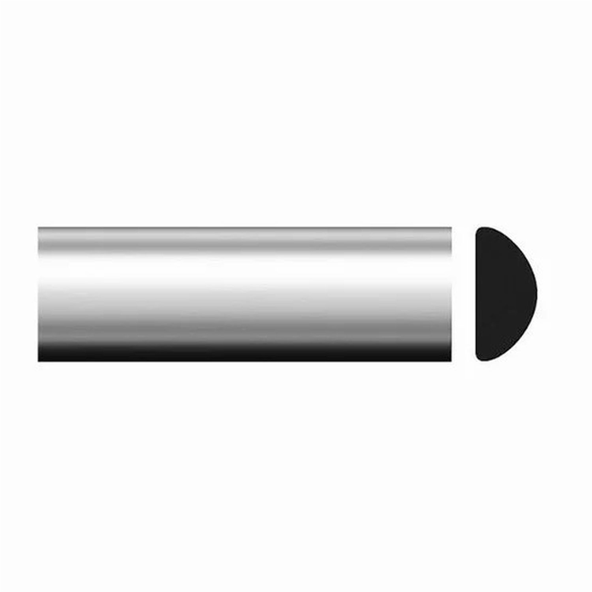 PKT37-531 20 ft. x 0.43 in. Half Round Wheel Well Molding - Black