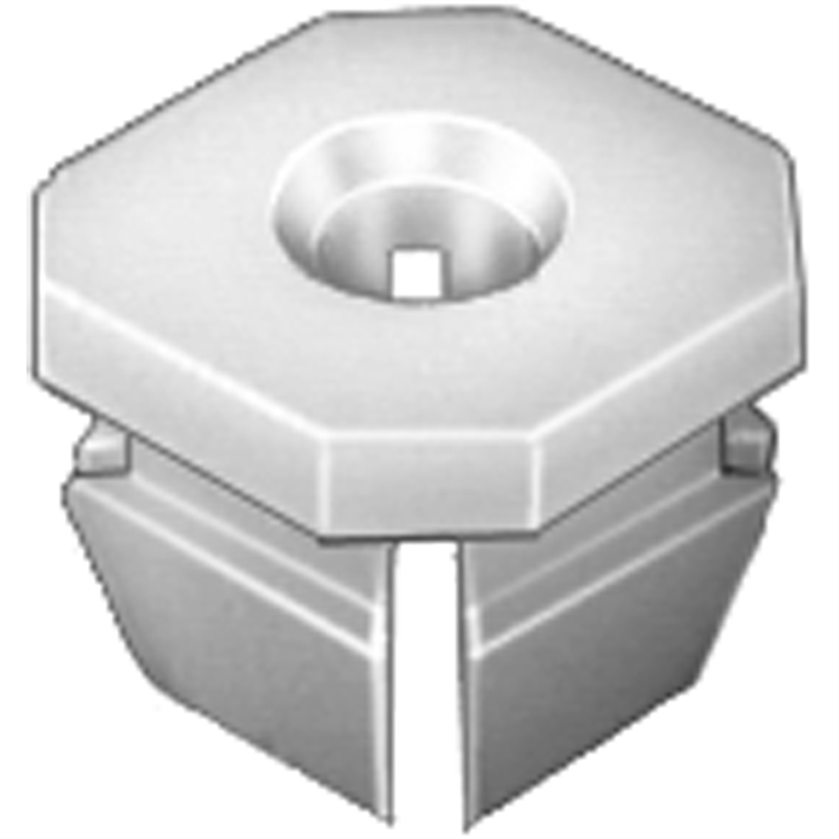 AVCAP10330 Pak Nylon Nuts - No.8 Screw Size
