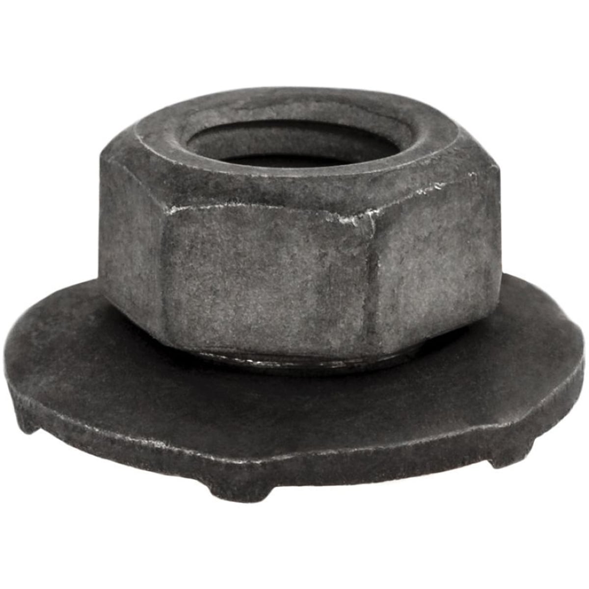 Toothed Free Spinning Washer Nut - Phosphate Finish - M6 x 1 mm
