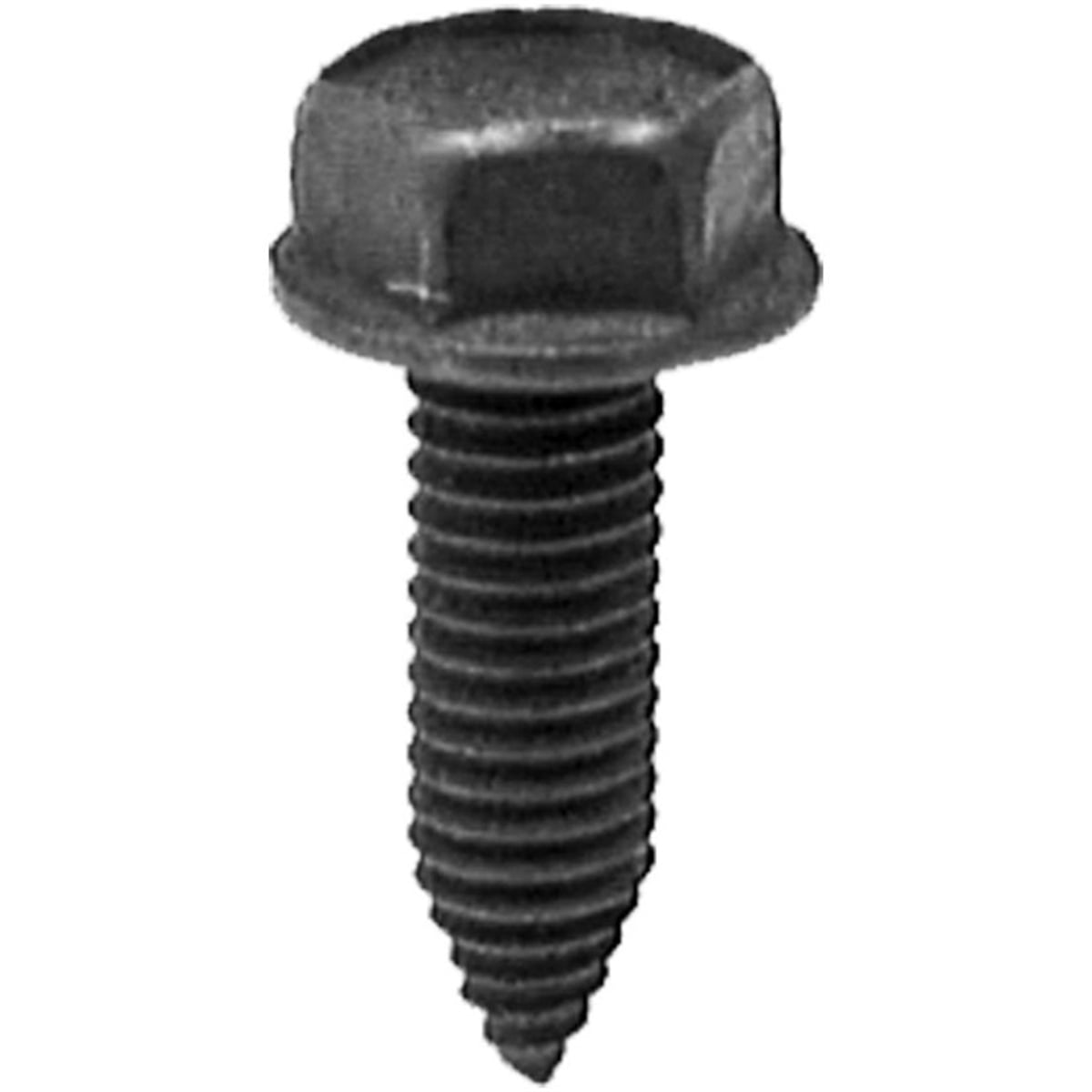 AVC12324 Hex Washer Head Ca Point Body Bolt - M6 x 1 mm Screw x 20 mm - Black Phosphate