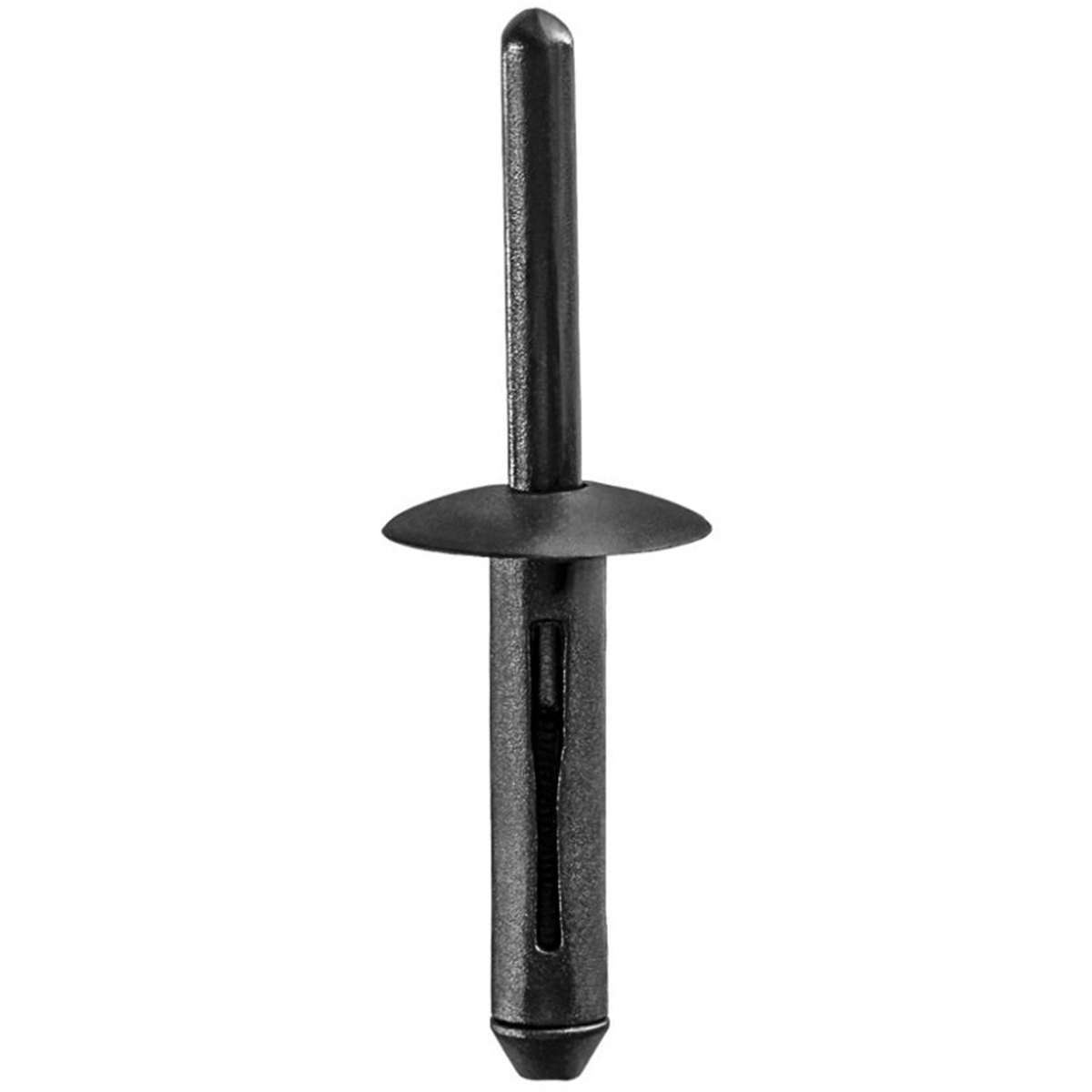 Type 1 Nylon Rivet - Black - 0.25 in. Hole Diameter - 0.15 to 0.375 in. Grip Range