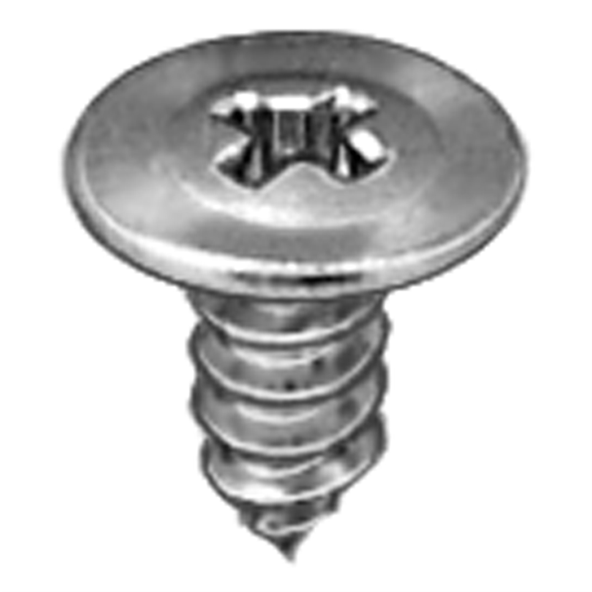 AVC10642 No.8 x 0.375 Phillips Oval Washer Head Tapping Screw - Zinc
