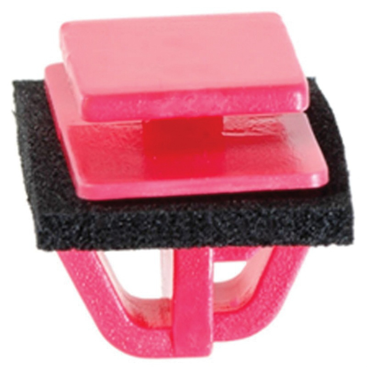 AVC21484 Wheel Flare & Body Side Molding Clip - 11 x 13 mm Top x 12 x 20 mm Bottom Head - Nylon - Red
