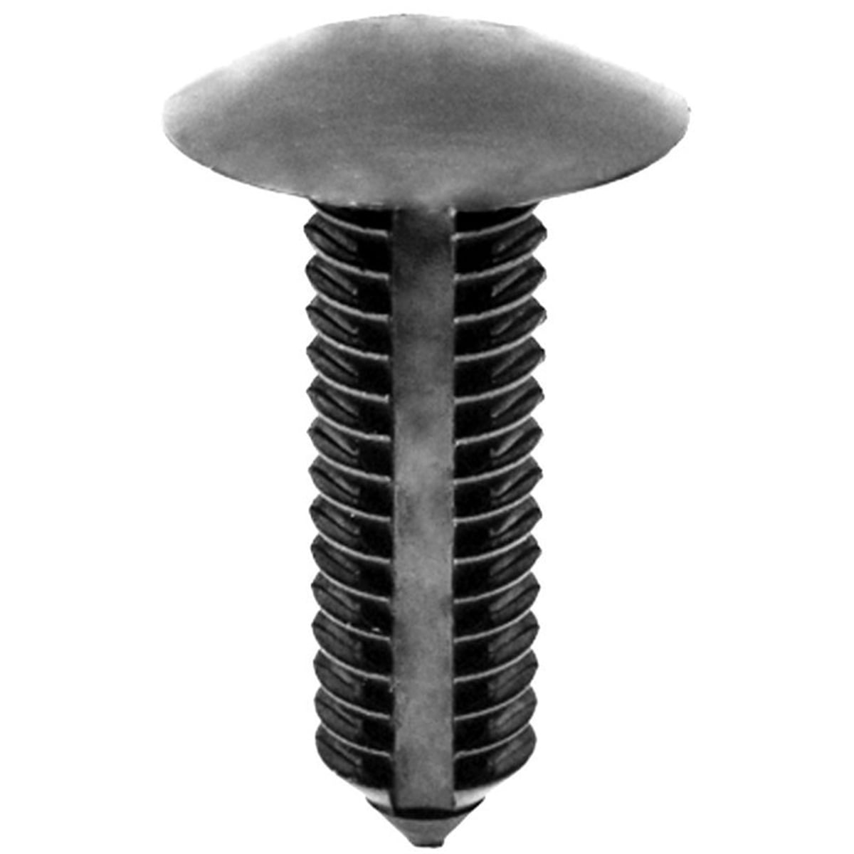 Bumper Fascia Retainer - Black - 0.75 in. Dia - Durable Nylon