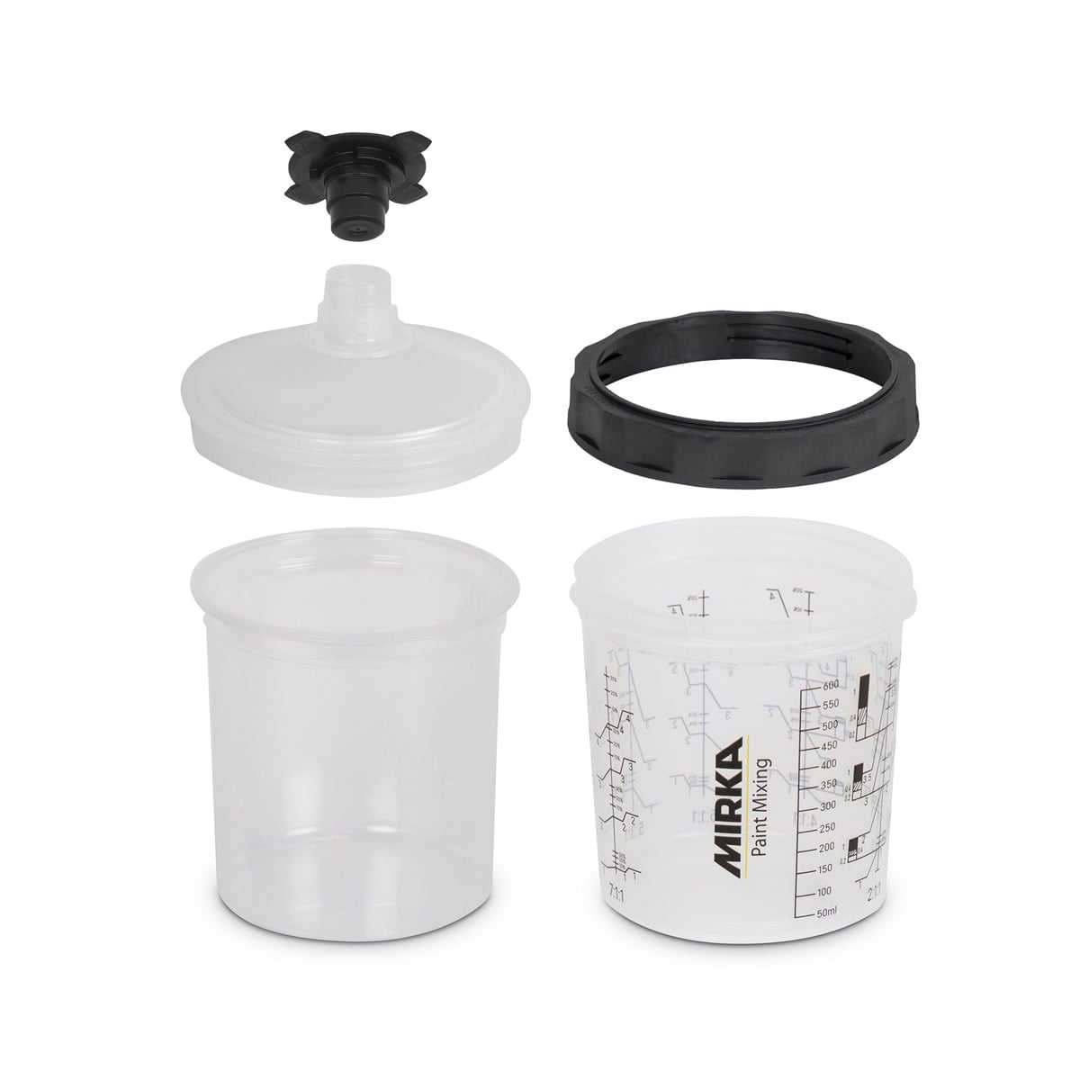 Mirka Abrasives MRK9190170400 400 ml Paint Cup System - Filter Lid - 50 per Pack
