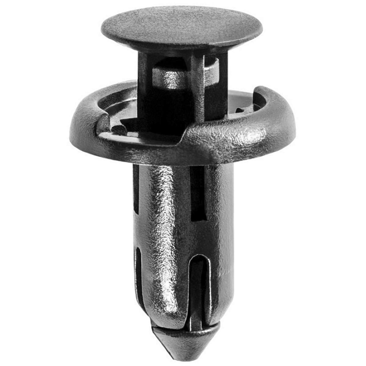 AVC19453 18 mm Dia. Head x 15 mm Stem Push-Type with Drive Pin Garnish Side Protector Retainer, Nylon - Black