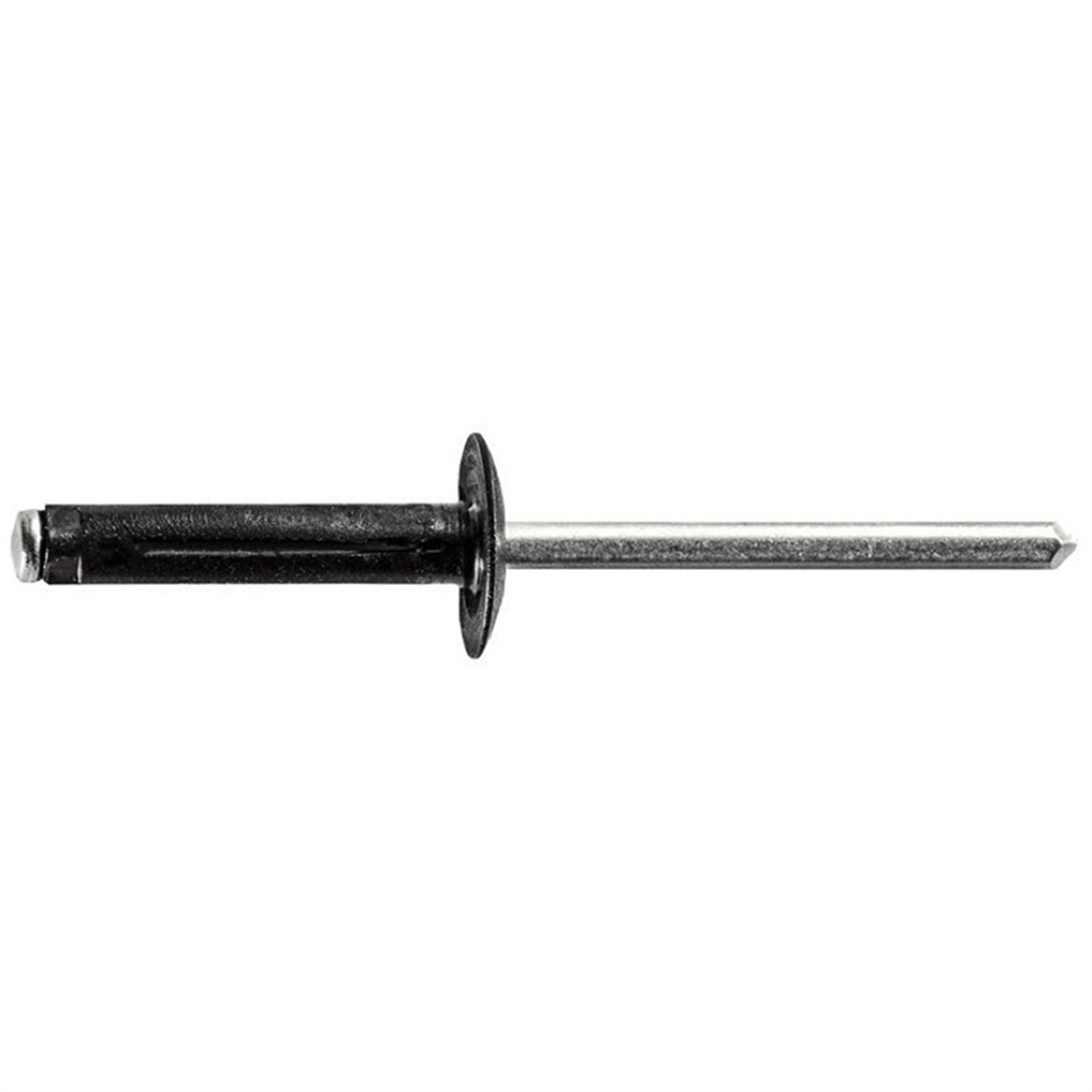 AVC20629 Split-Type Specialty Rivet - 0.15 in. Dia. x 0.04 To 0.25 in. Grip Range - Aluminum & Mandrel - Black