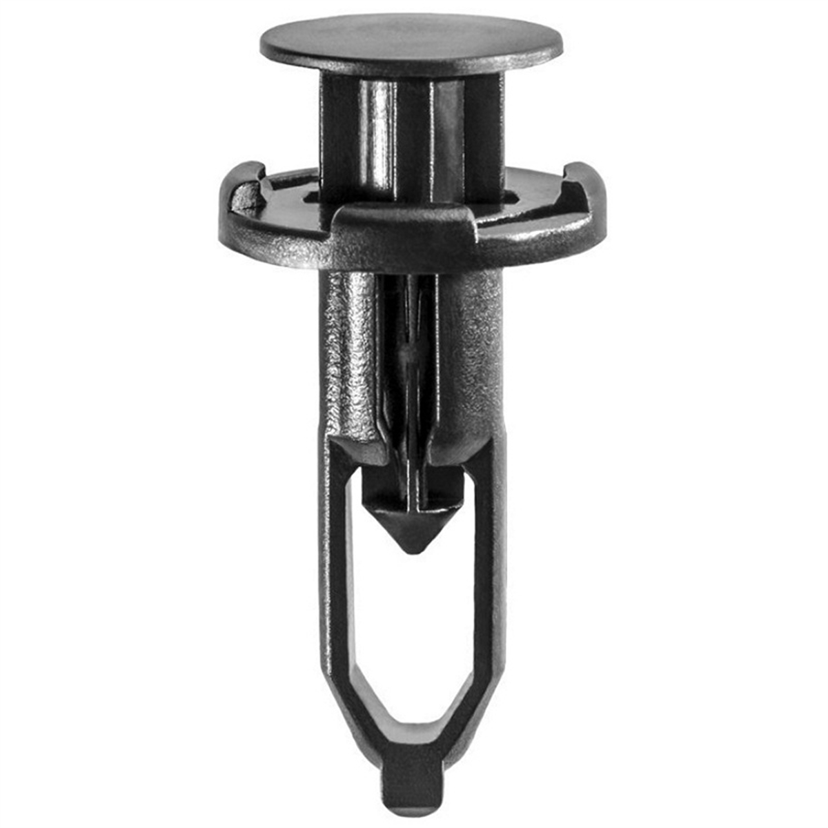 AVCAP18873 18 mm Dia. Head Push-Type with Closed End Rear Bumper Cover Retainer, Nylon - Black