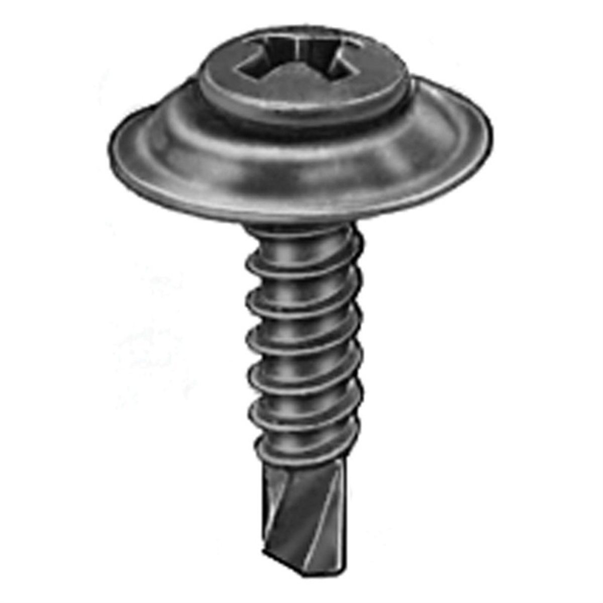 AVC11455 No.8 Screw x 0.75 in. Phillips Oval & Sems Head Teks Point Countersunk Washer Tapping Screw
