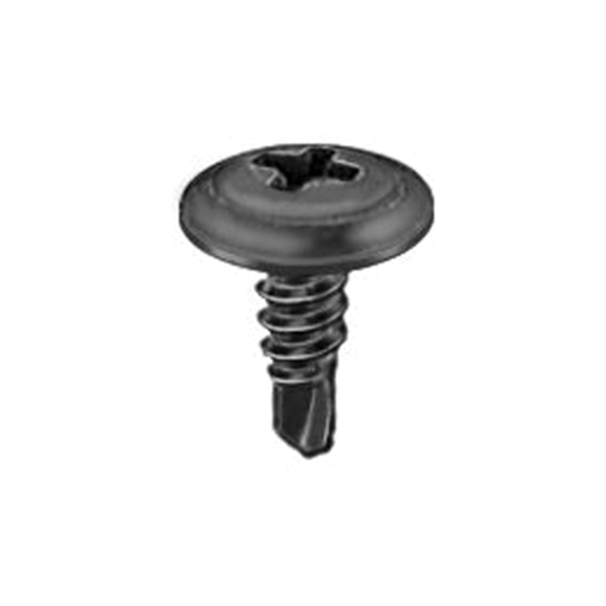 AVC15774 No.8 Screw x 0.5 in. Phillips Washer Head Teks Point Tapping Screw - Black Phosphate