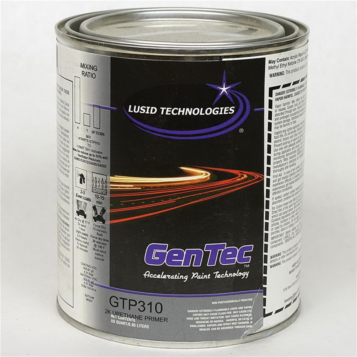 GTCGTP310Q 1 qt. 2K Urethane Primer - Gray - 4-1 Mixing