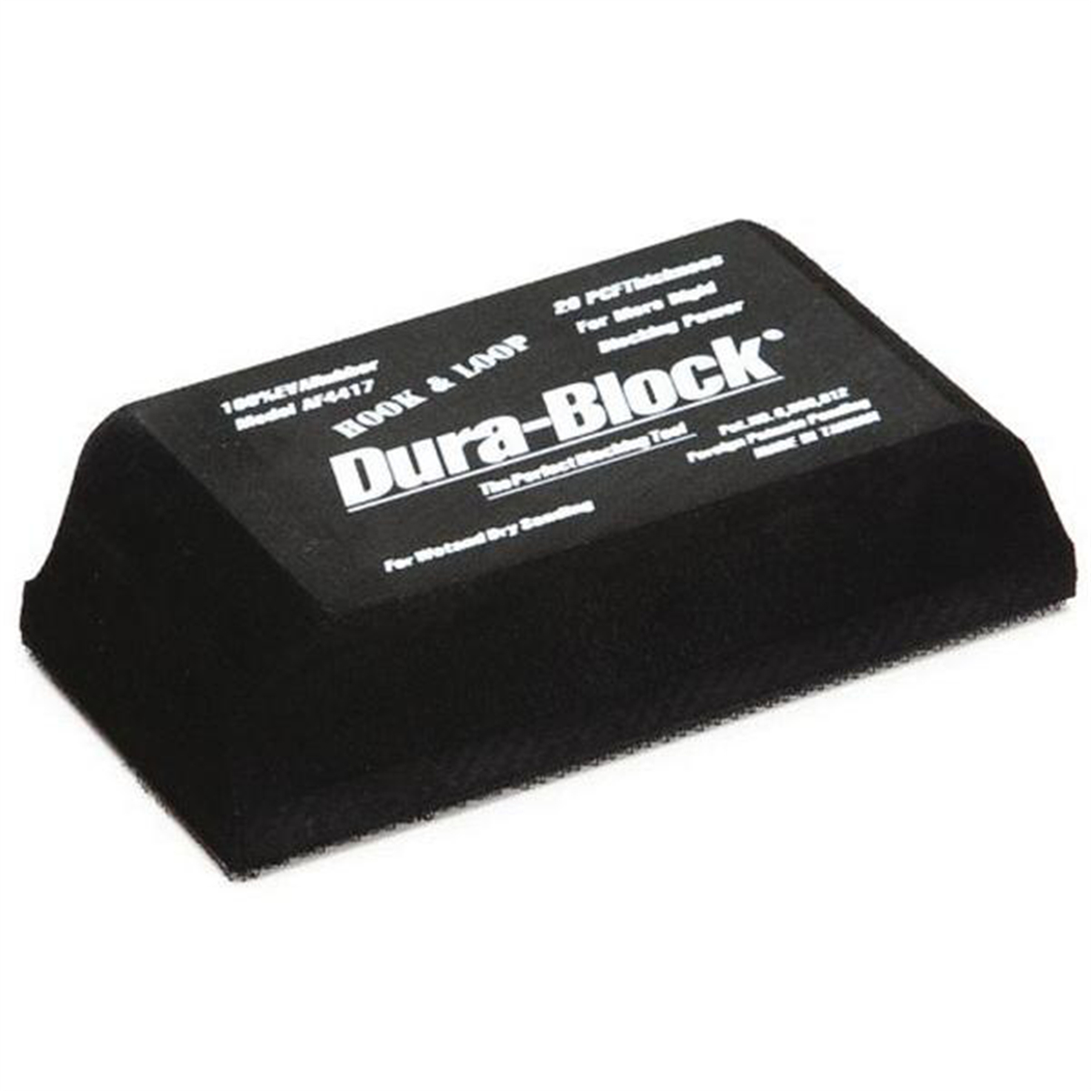 Mirka Abrasives MRKAF4417 2.62 x 5.5 in. Hand Sanding Block - Hook & Loop Attachment - Eva Rubber