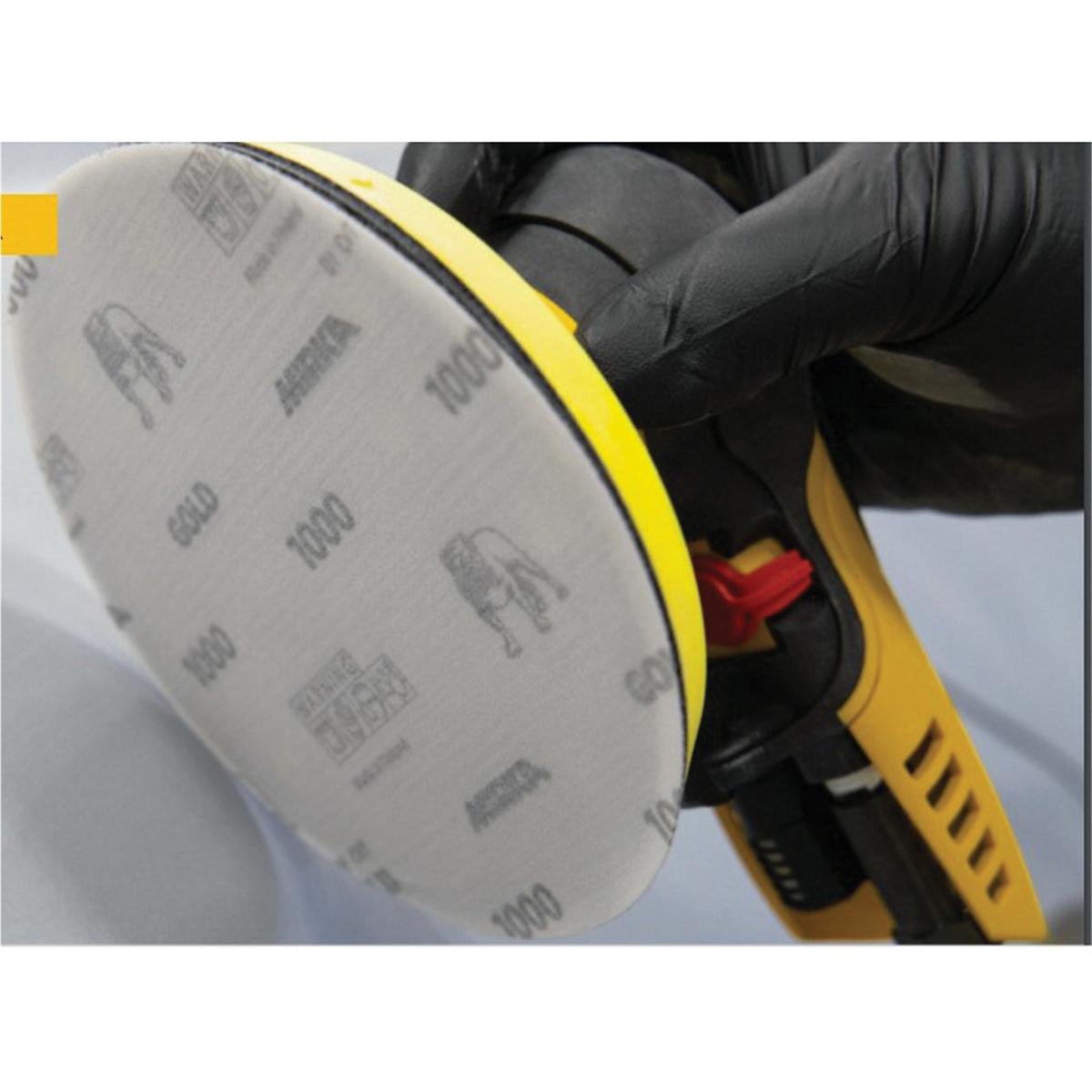 Mirka Abrasives MRK236NHF2000 6 in. Gold Semi Open-Coated Sanding Disc, 2000 Grit