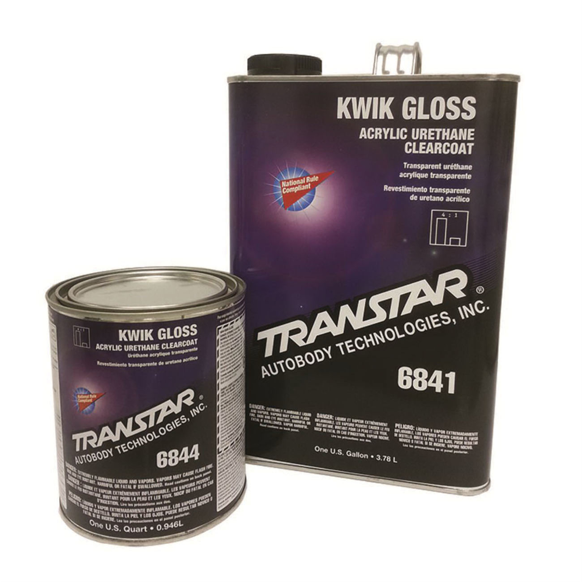 TRP6841 1 gal Kwik Acrylic Urethane Clearcoat - Gloss - 4-1 Mixing