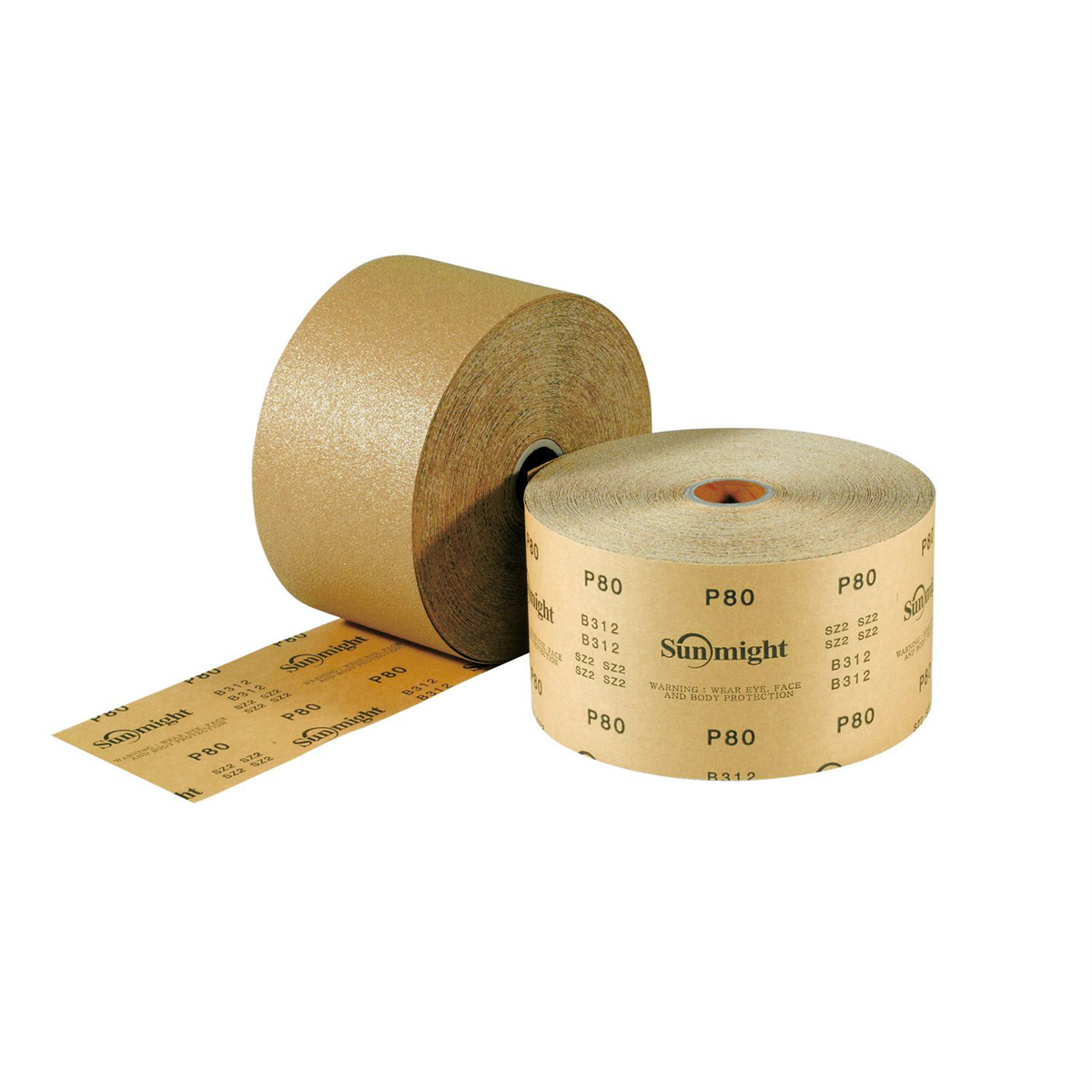 SUA06103 2.75 in. x 45 yards Gold Open Coated Sheet Roll, P40 Grit - Premium Aluminum Oxide Abrasive