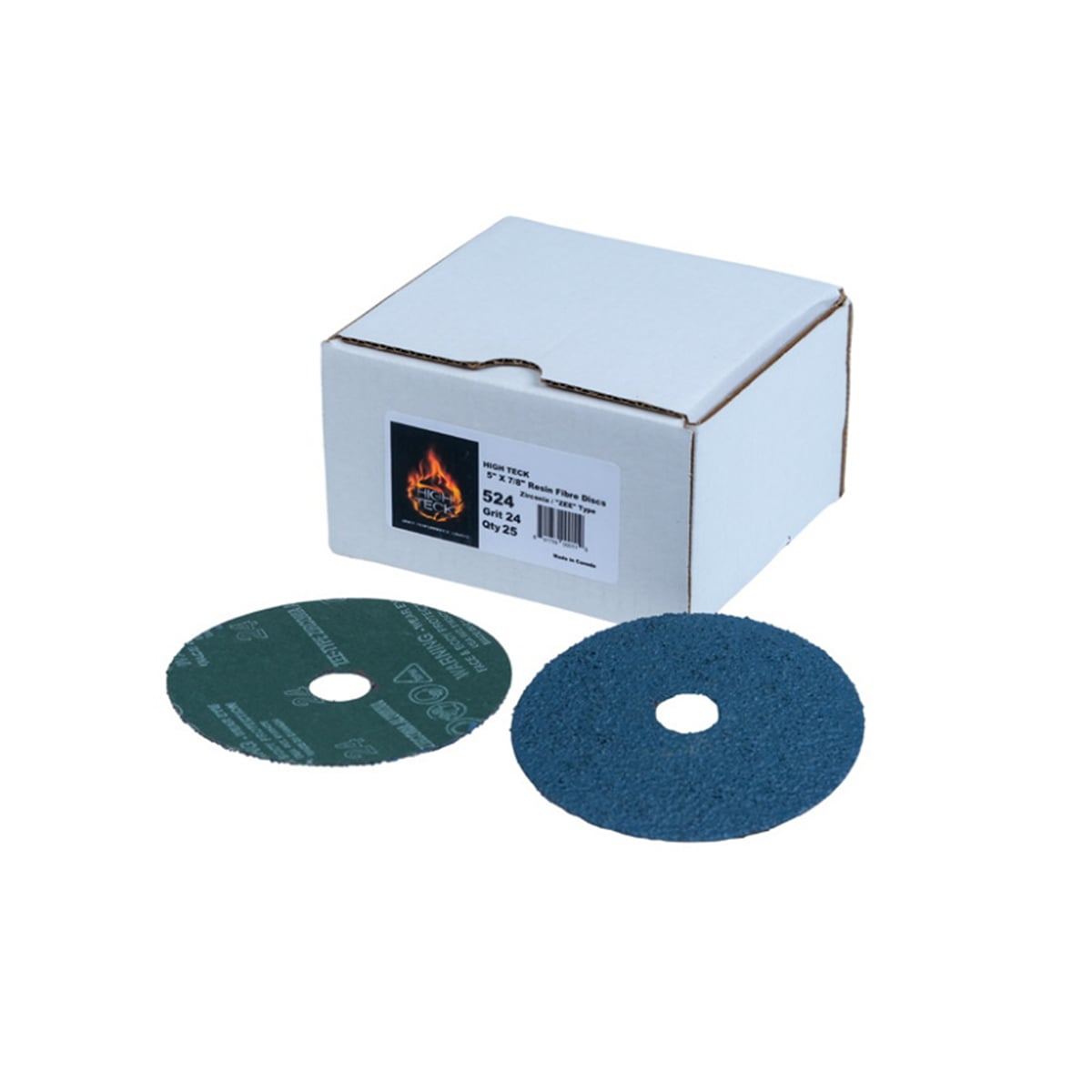 HIT524 5 in. Grinding Disc, 24 Grit - Zirconia