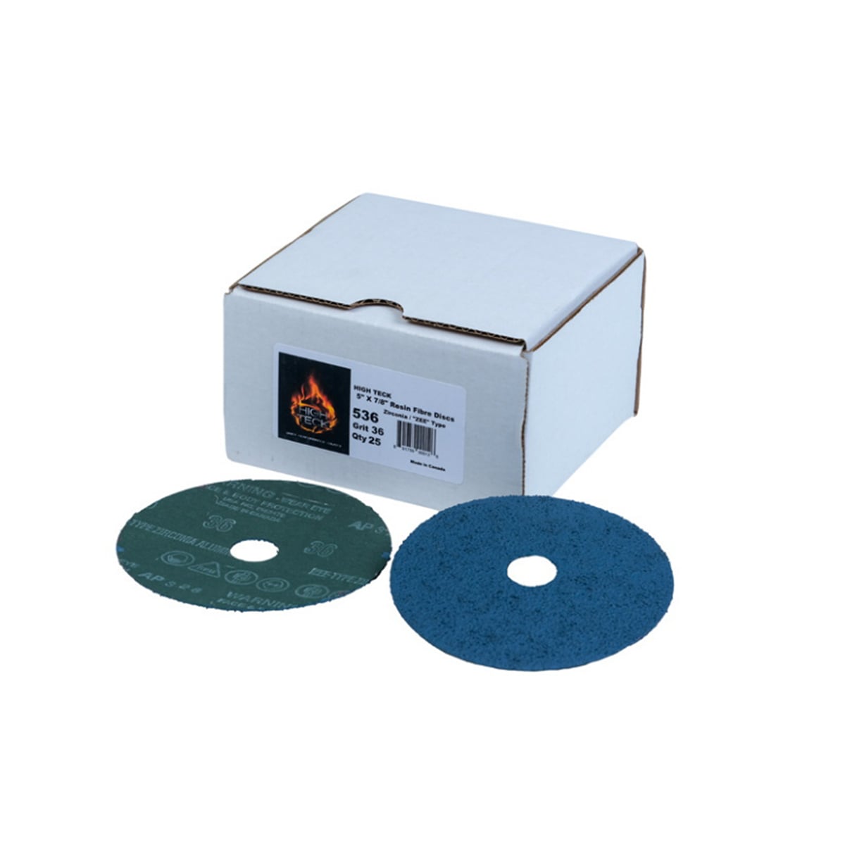 HIT536 5 in. Grinding Disc, 36 Grit - Zirconia